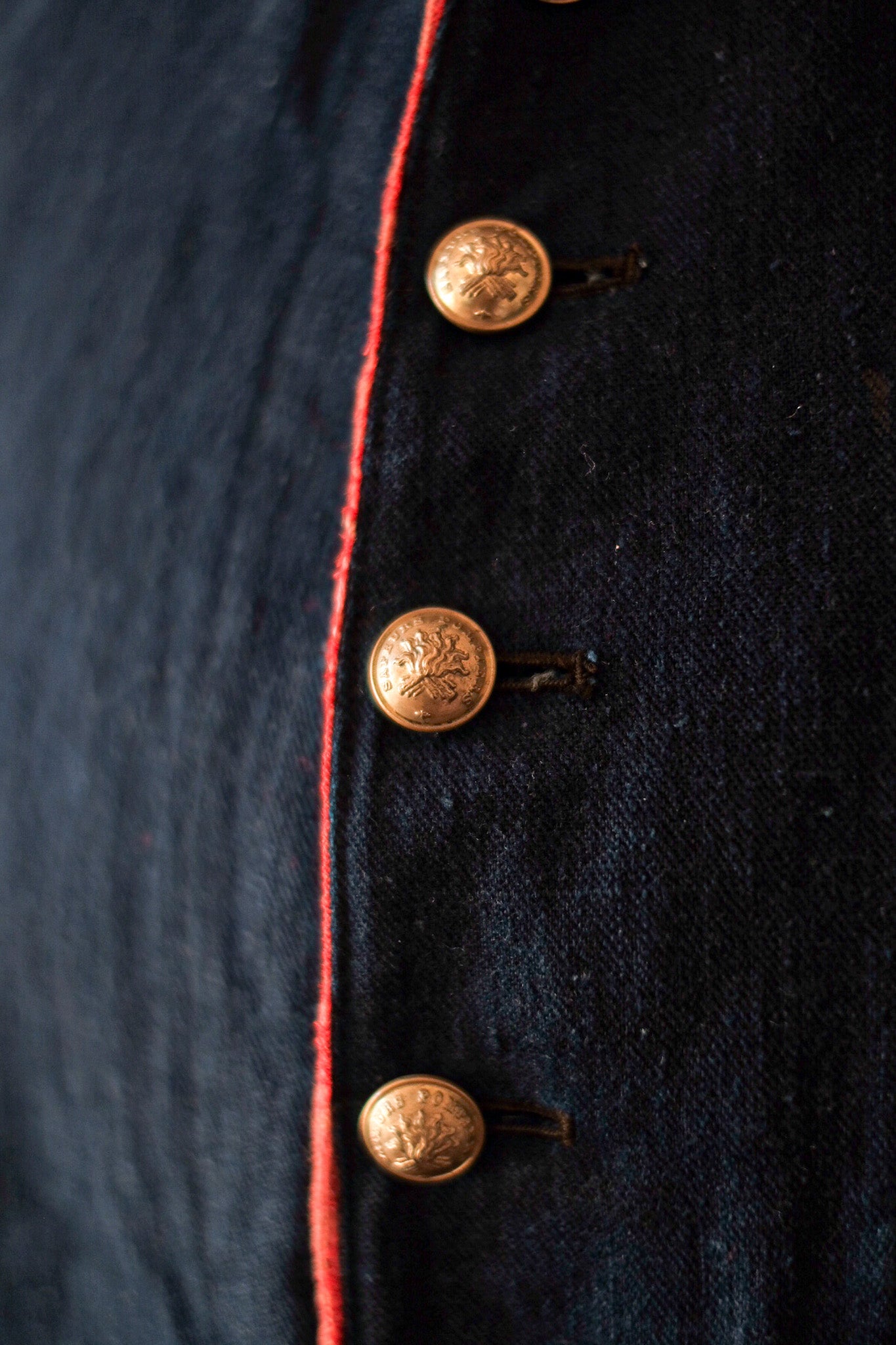 【~10's】French Vintage Indigo Metis Fireman Jacket