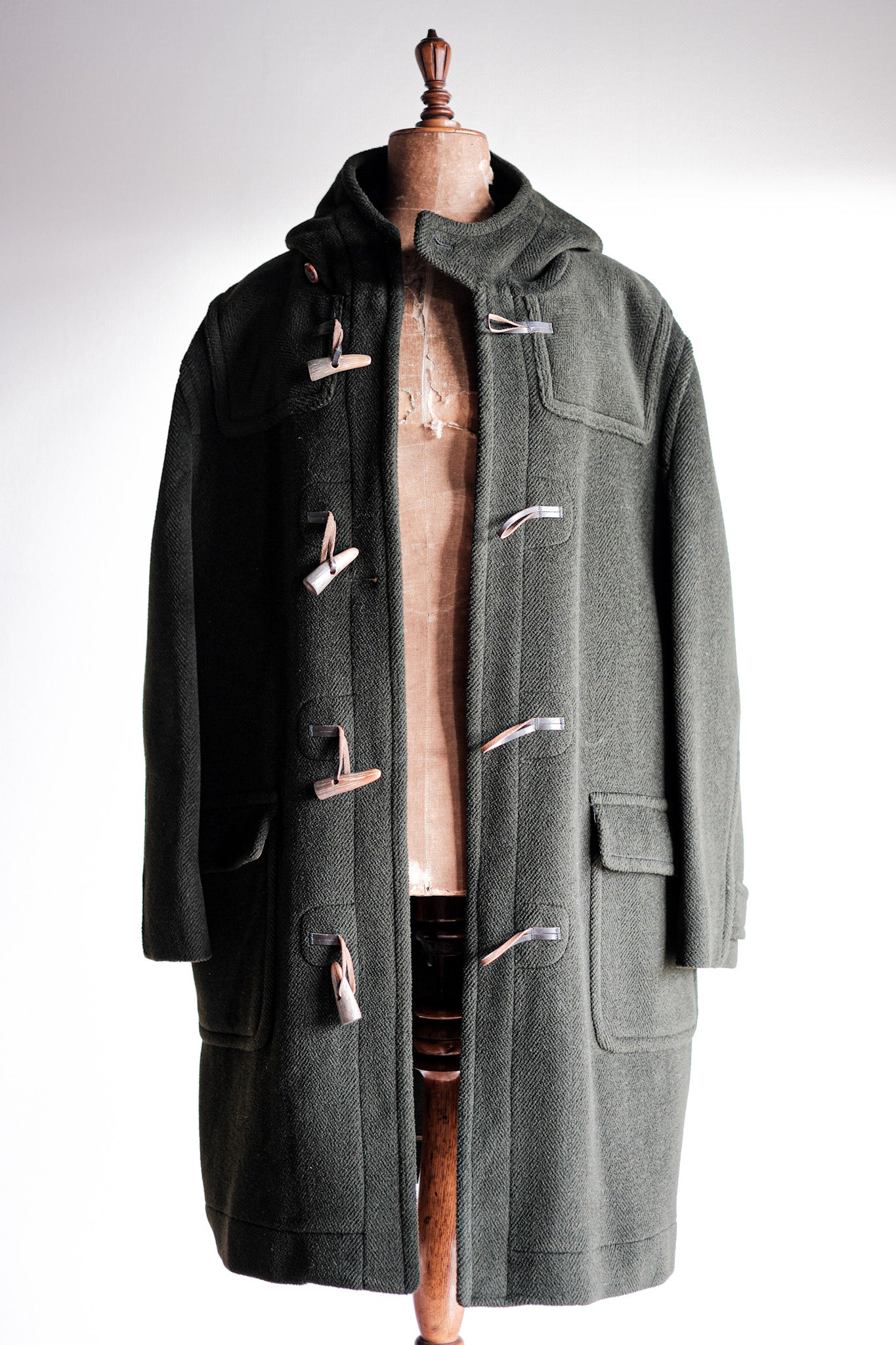 【~90's】Old INVERTERE Wool Duffle Coat "Moorbrook"