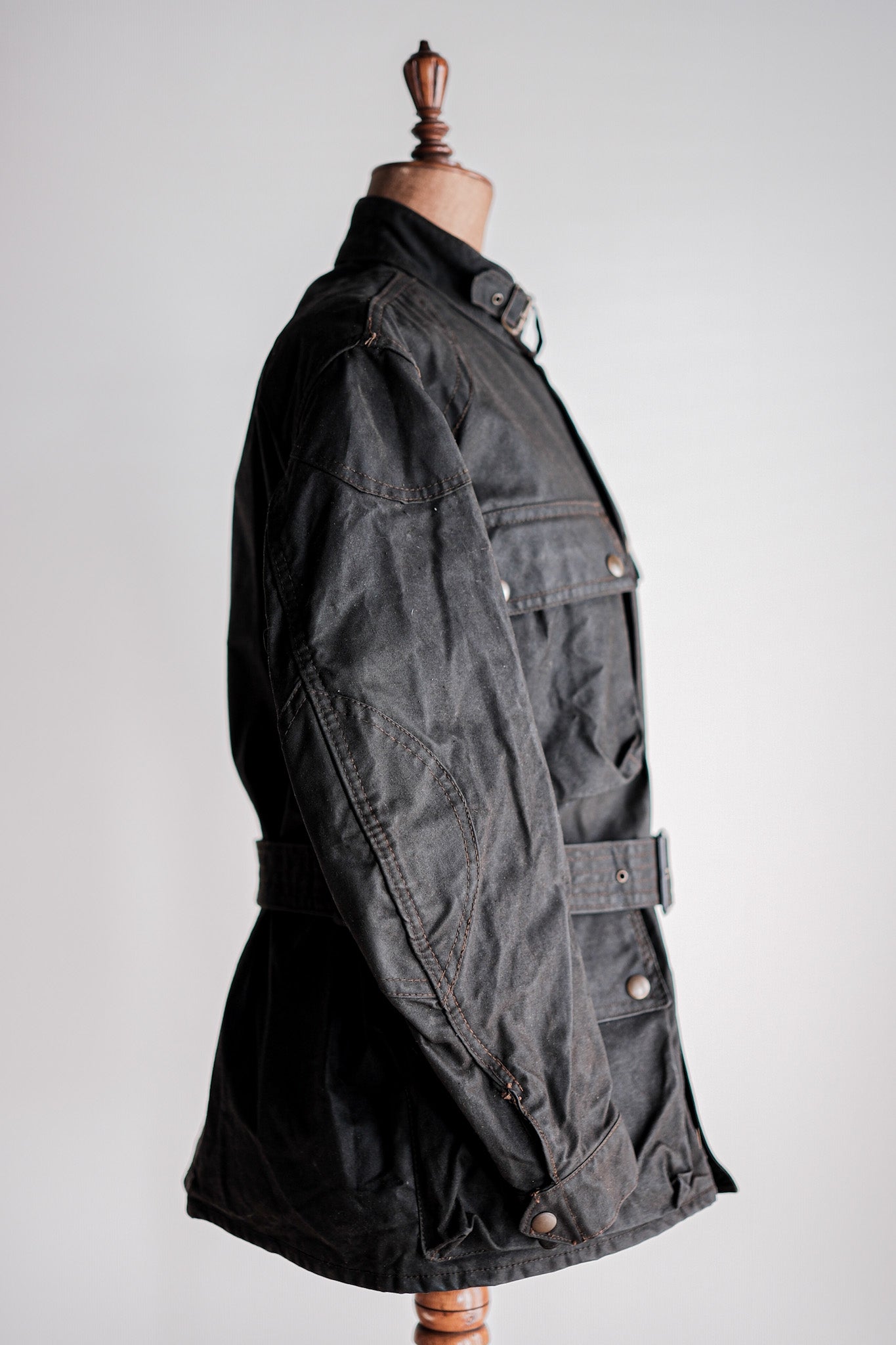 【~60's】Vintage Belstaff Waxed Jacket & Trousers Set Up Size.38 "TRIALMASTER"
