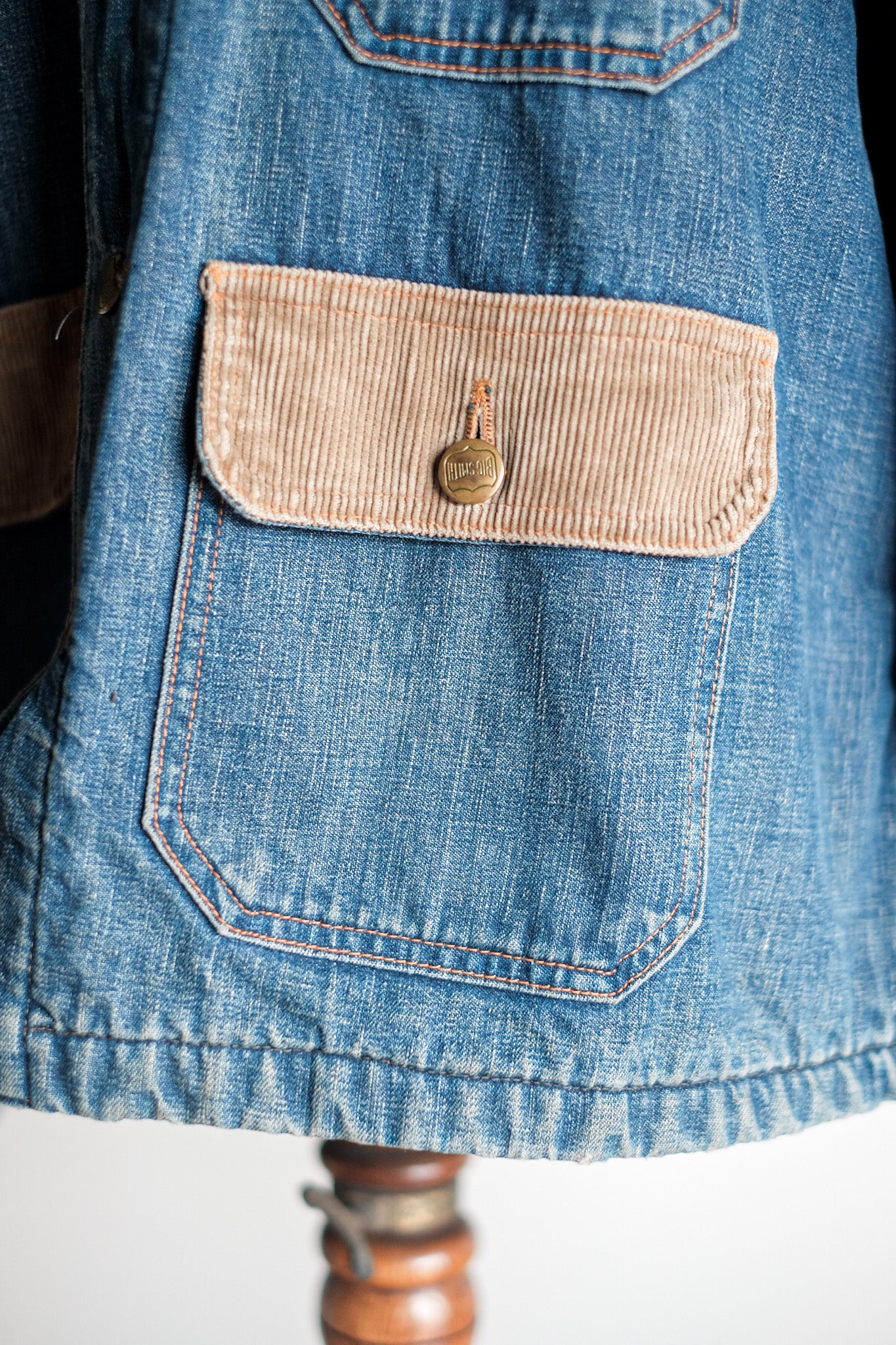 【~40's】American Vintage Denim Coverall With Blanket "BIG SMITH"