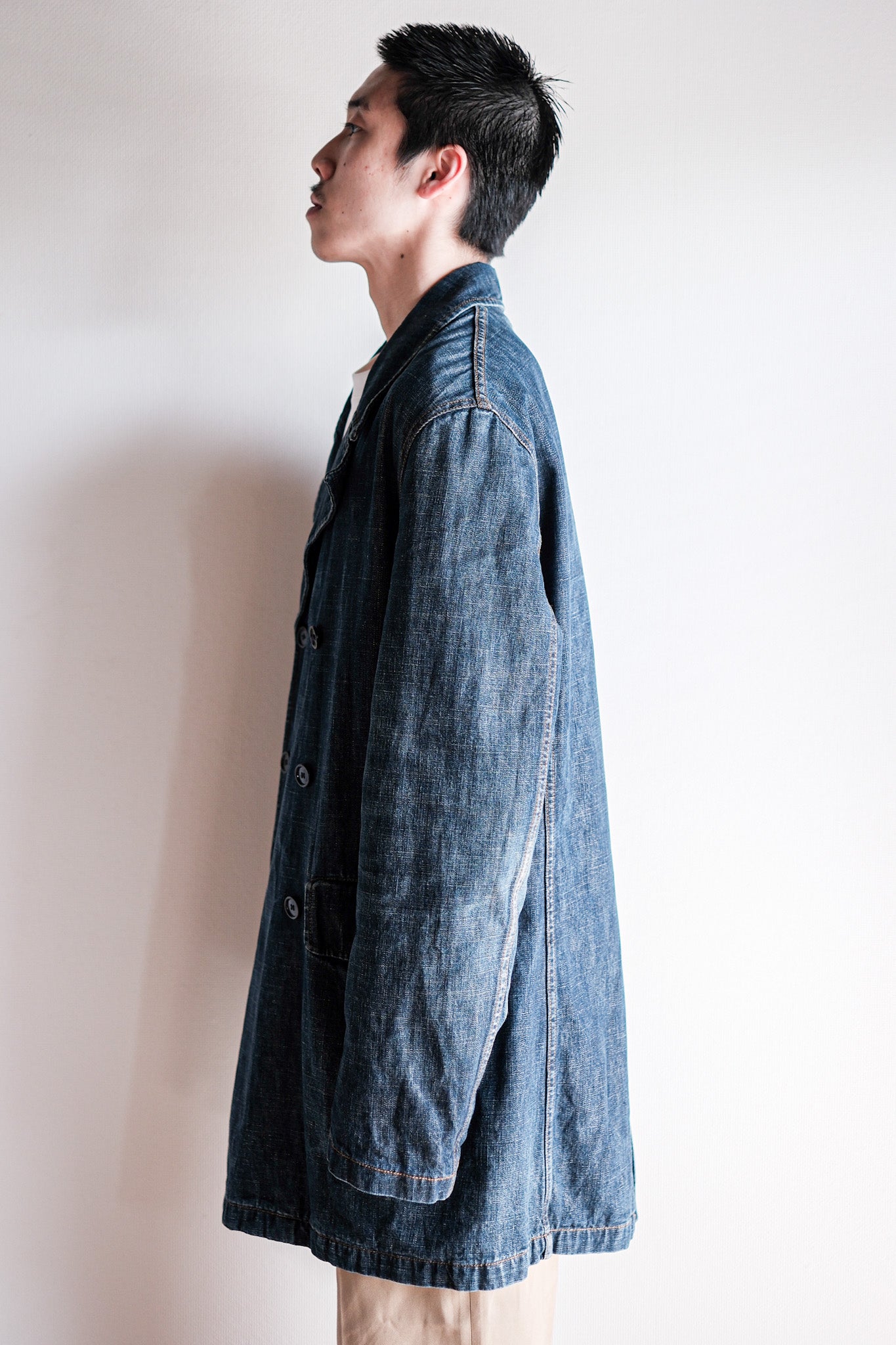 【~00’s】Old miu miu Double Breasted Denim Coat