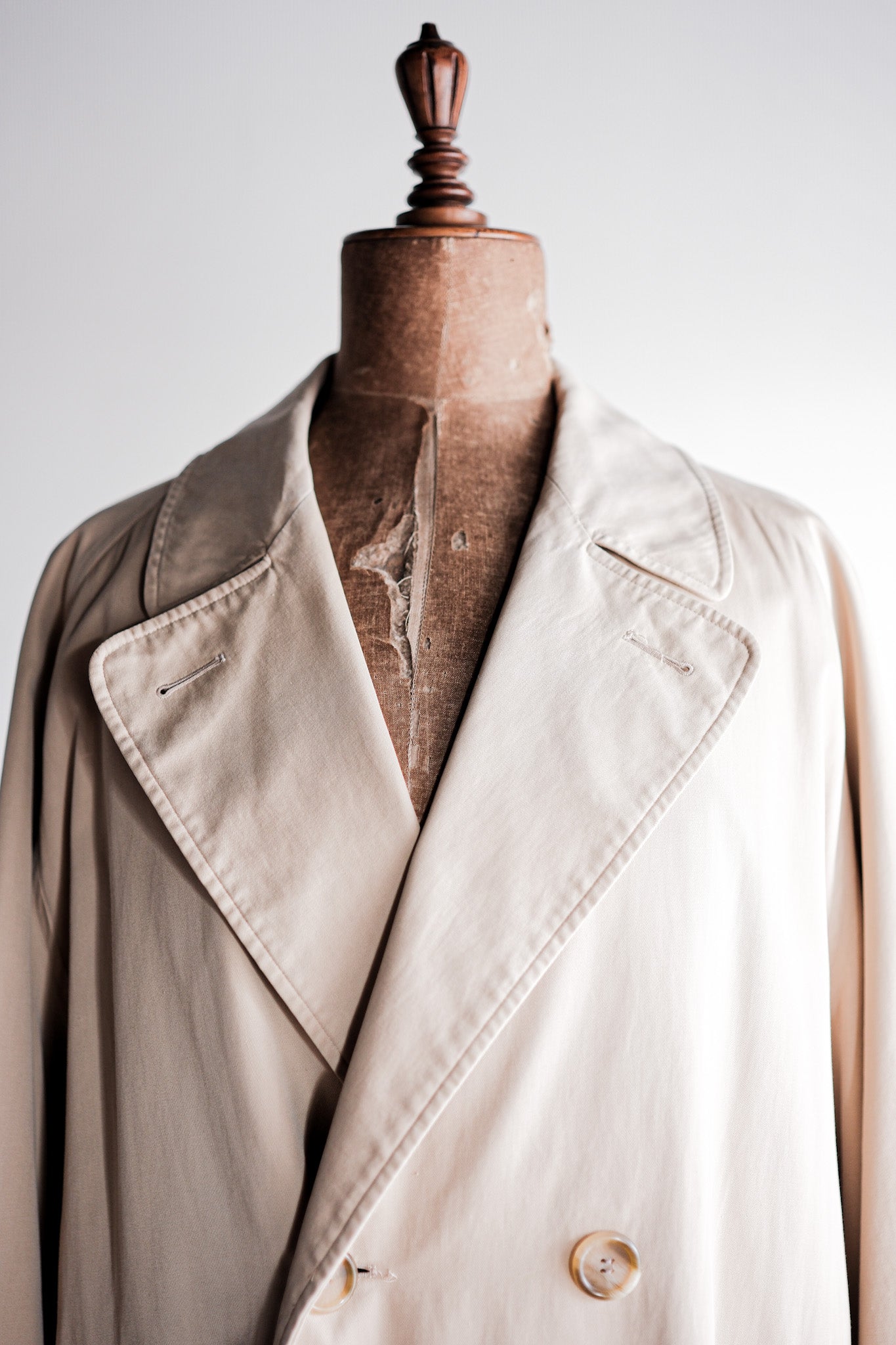【~70's】Vintage Burberry's Single Raglan Double Breasted Coat "LODEN-FREY 別注"