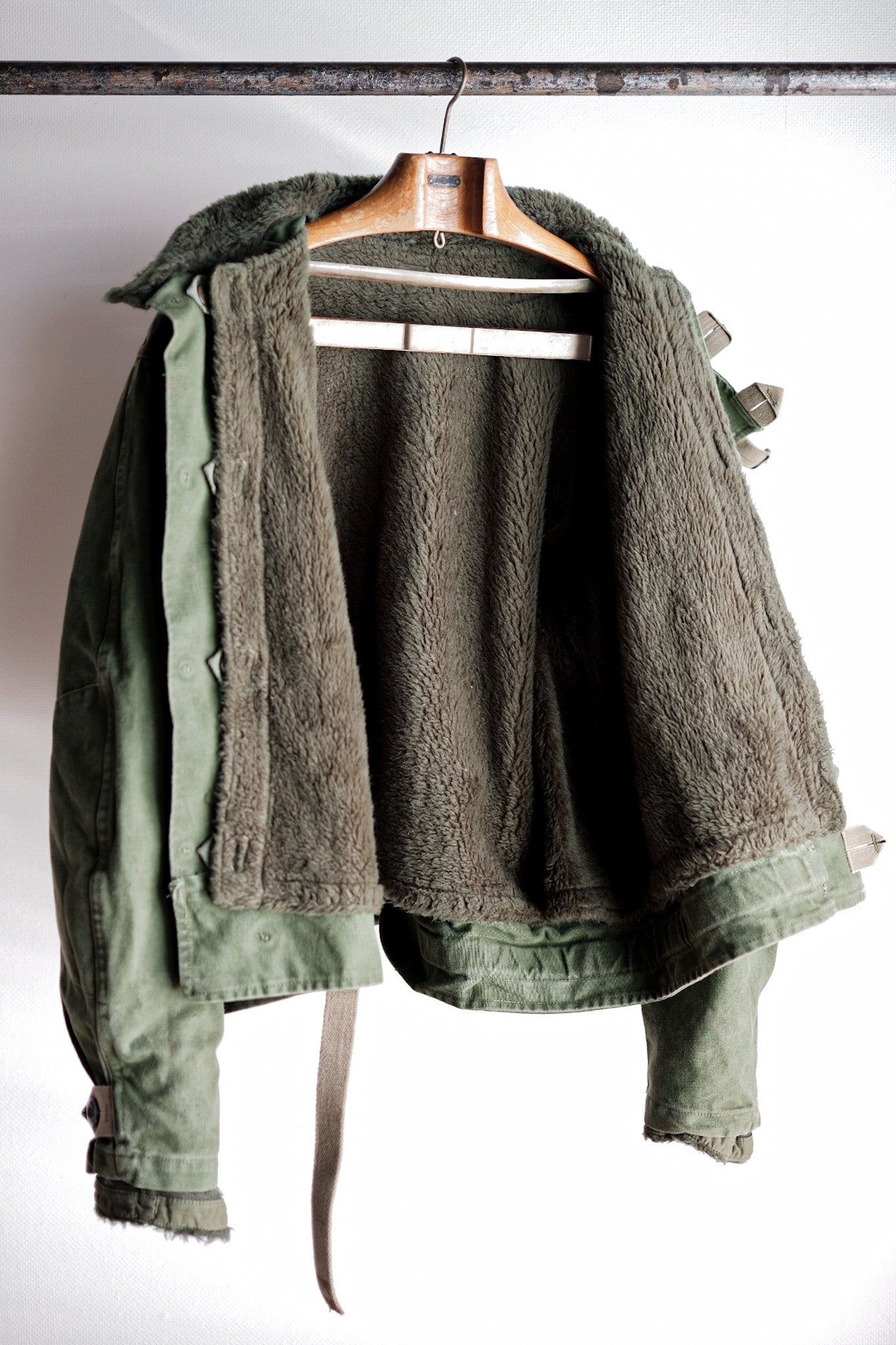 【~60's】Swedish Army Dispatch Rider Motorcycle Jacket With Liner Size.C56