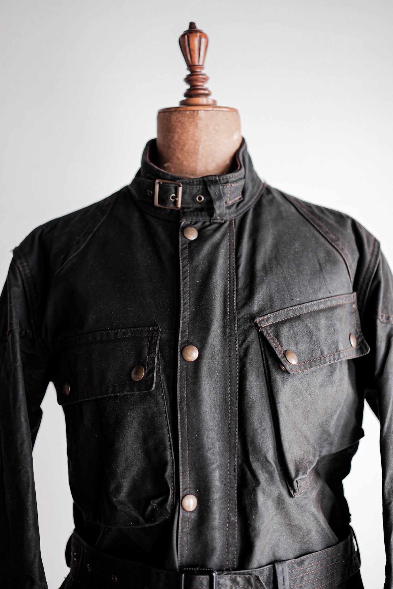 【~60's】Vintage Belstaff Waxed Jacket & Trousers Set Up Size.38 "TRIALMASTER"