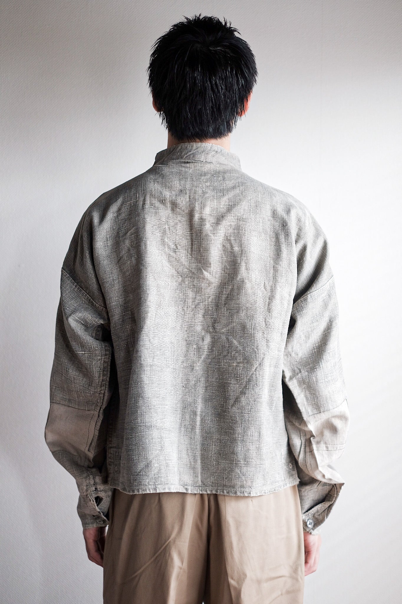 【~10's】WW1 German Navy Bourgeron Linen Smock “Feldgrau Green Grey”