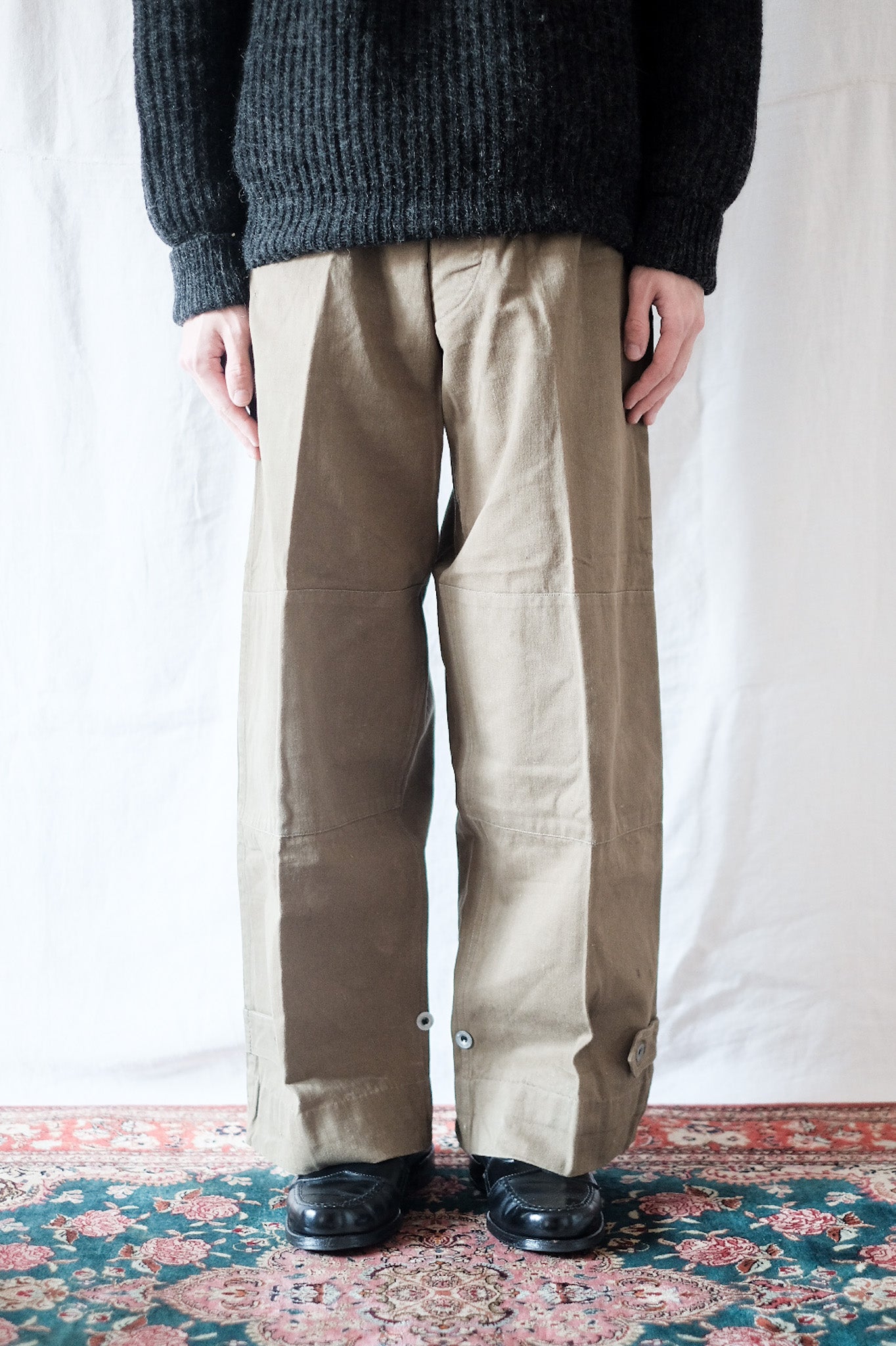 【~50's】French Army M47 Field Trousers "Motorcycle Type"