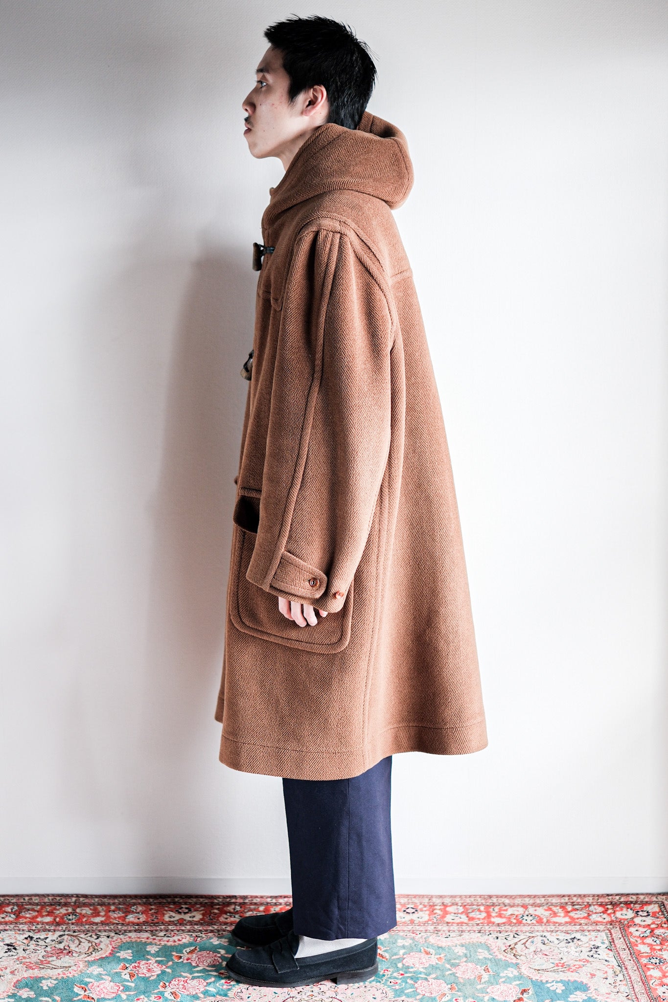 【~90's】Old INVERTERE Wool Duffle Coat "Moorbrook"