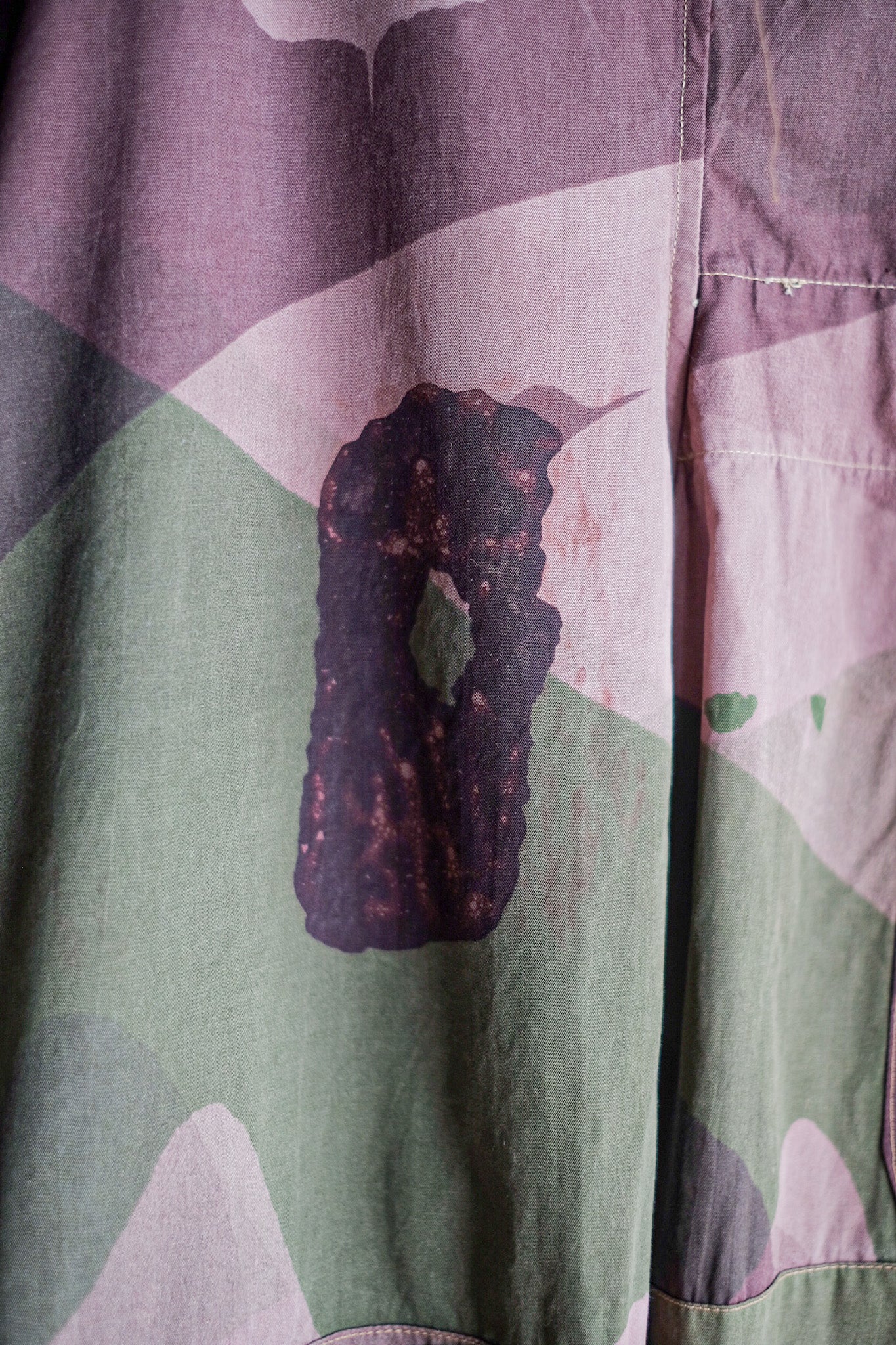【~40's】British Army SAS Camouflaged Windproof Trousers Size.4 "Unusual Type" "Dead Stock"