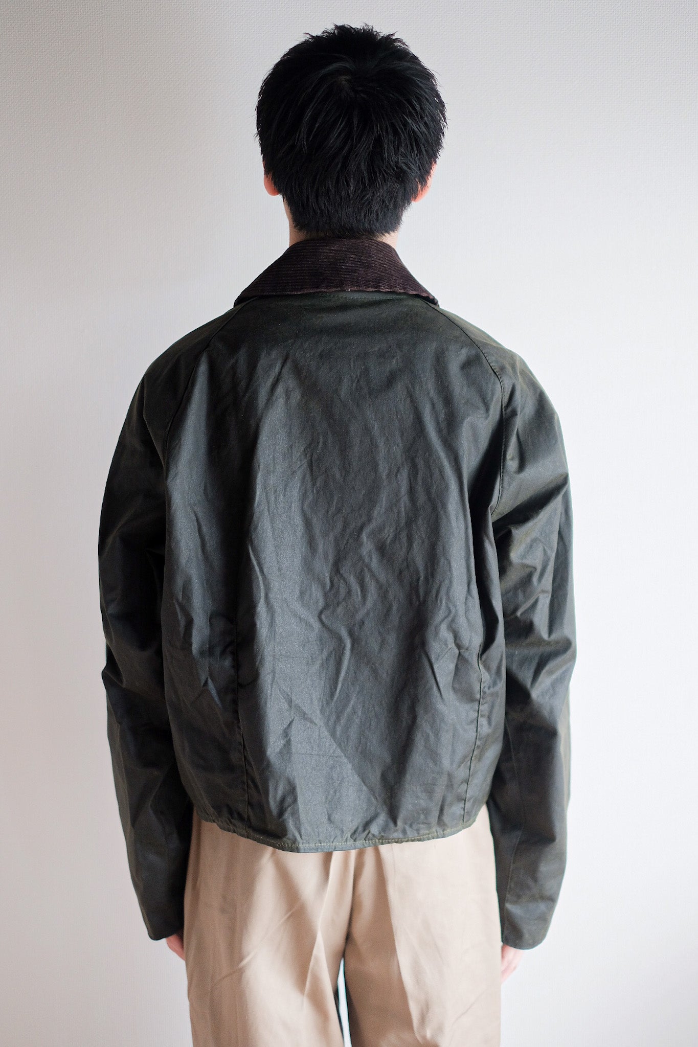 【~90's】Vintage Barbour "SPEY" 3 Crest Size.MEDIUM "Dead Stock"
