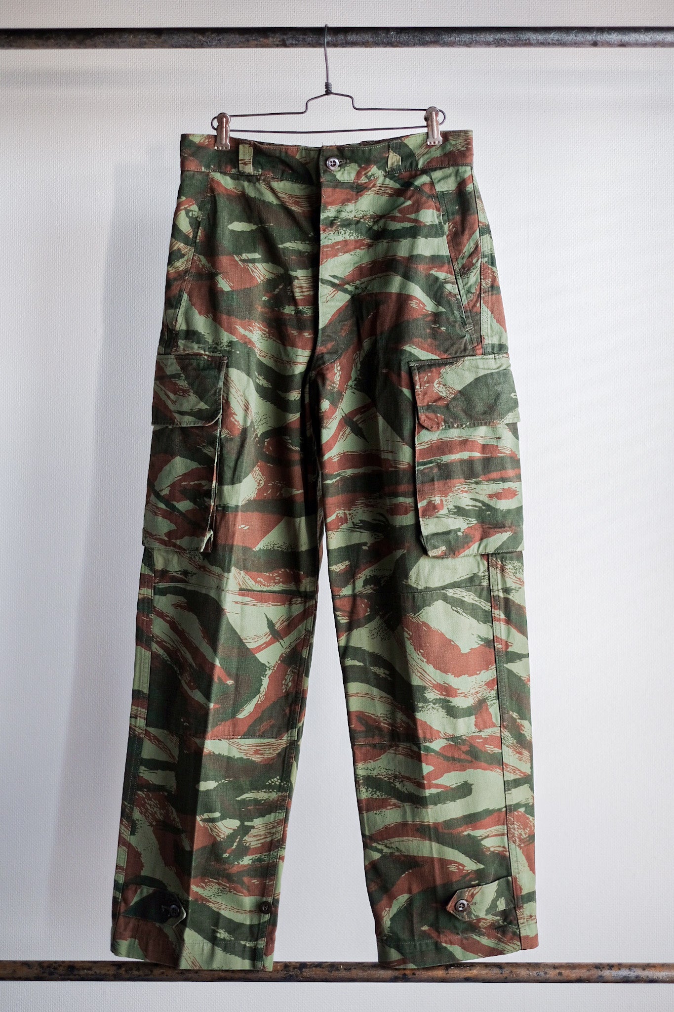 【~60's】French Army M47 Lizard Camo Field Trousers Size.76M