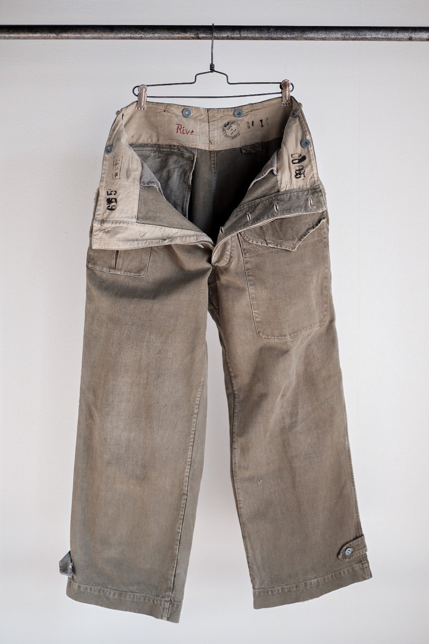 【~40's】French Army M44 Field Trousers Size.84XC