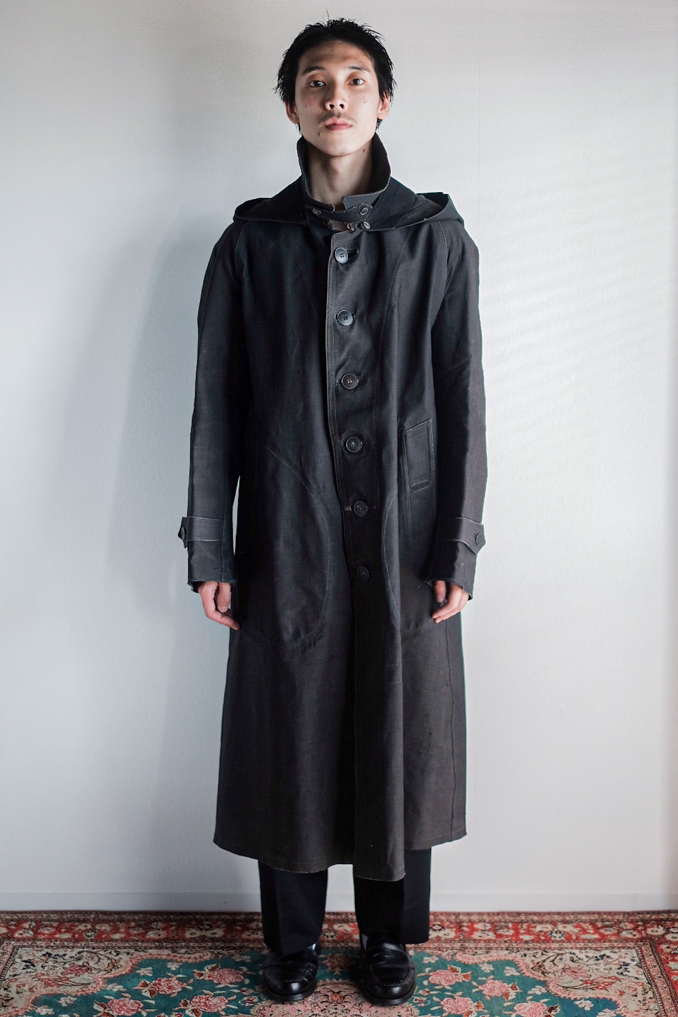【Early 20th C】French Antique Rubber Raincoat