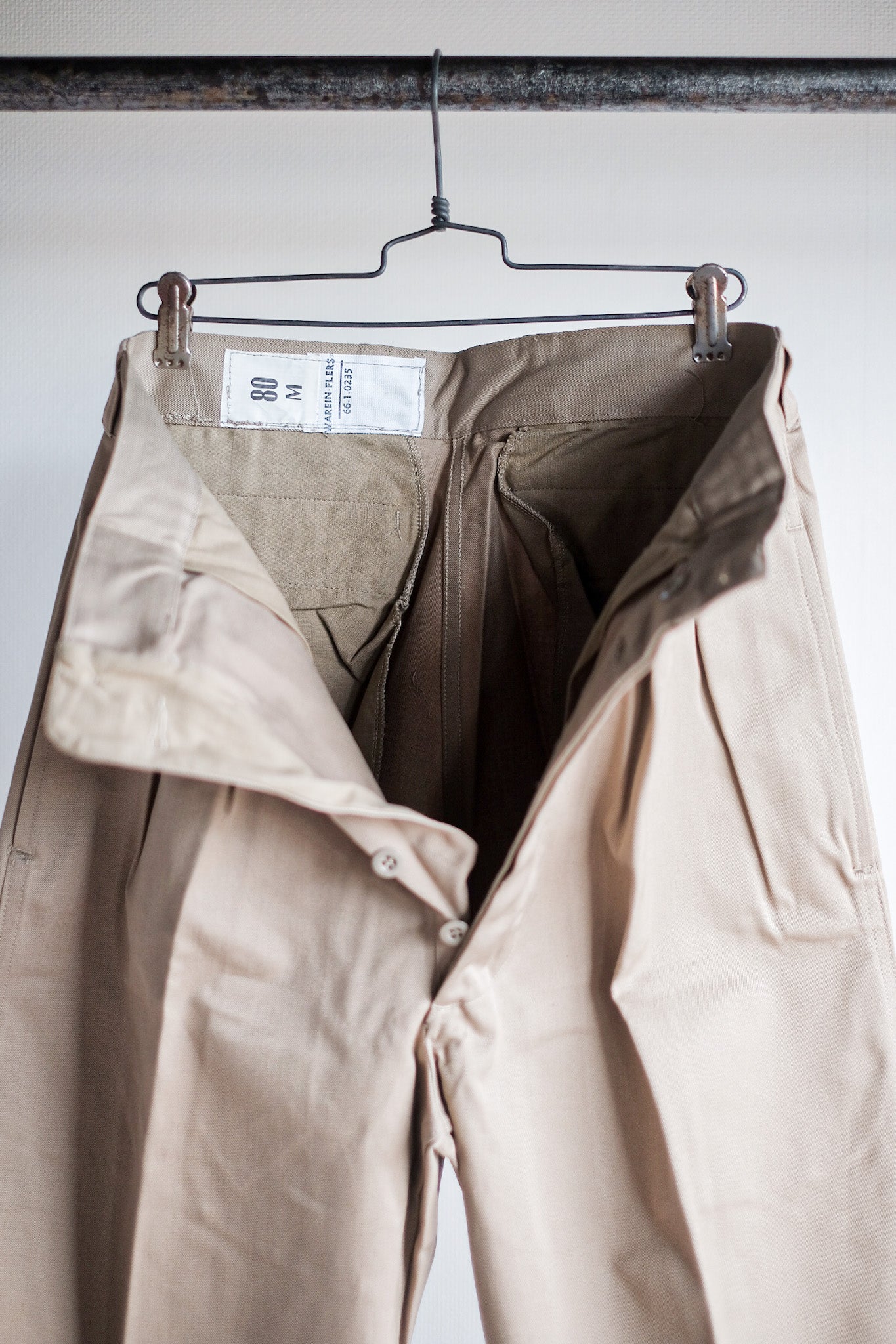 【~60's】French Army M52 Chino Trousers Size.80M "Dead Stock"