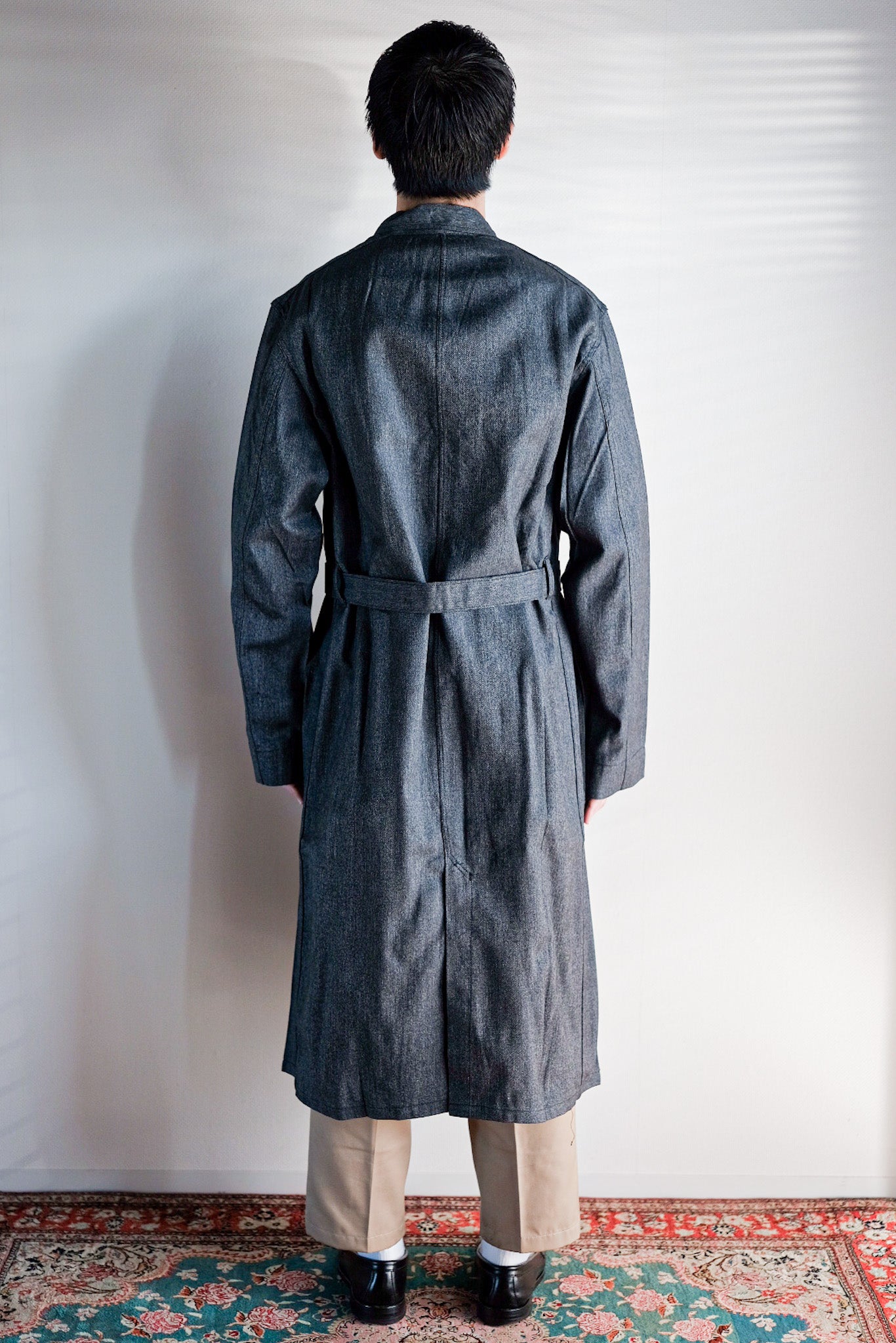 【~40's】French Vintage Black Chambray Atelier Coat “Dead Stock”