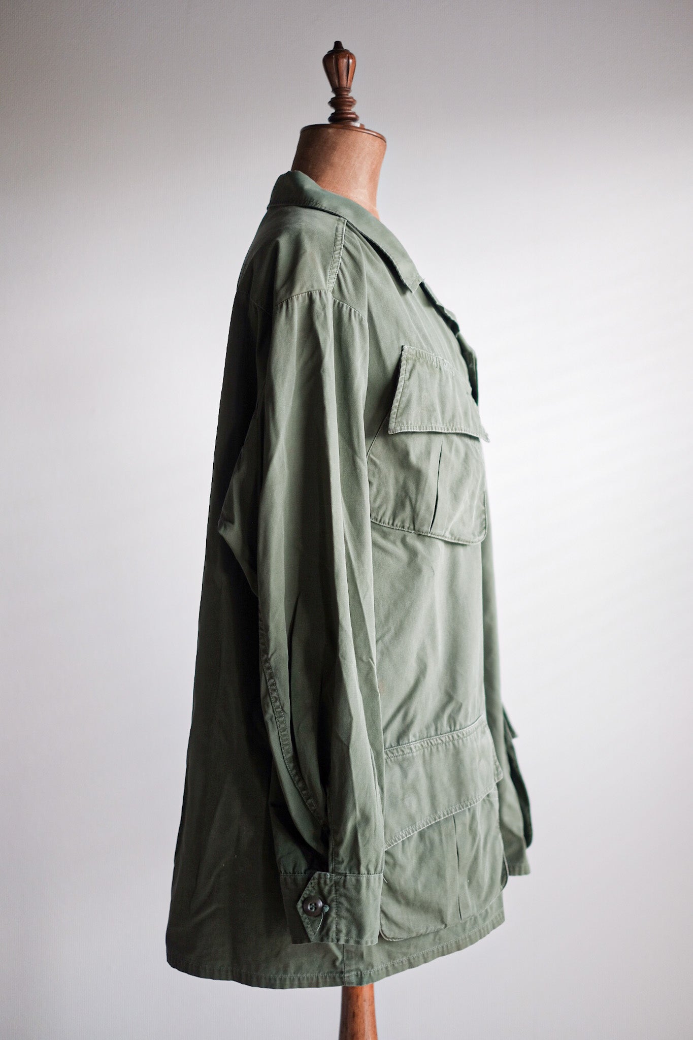 【~60's】US Army Jungle Fatigue Jacket "3rd Type" Size.LARGE-REGULAR