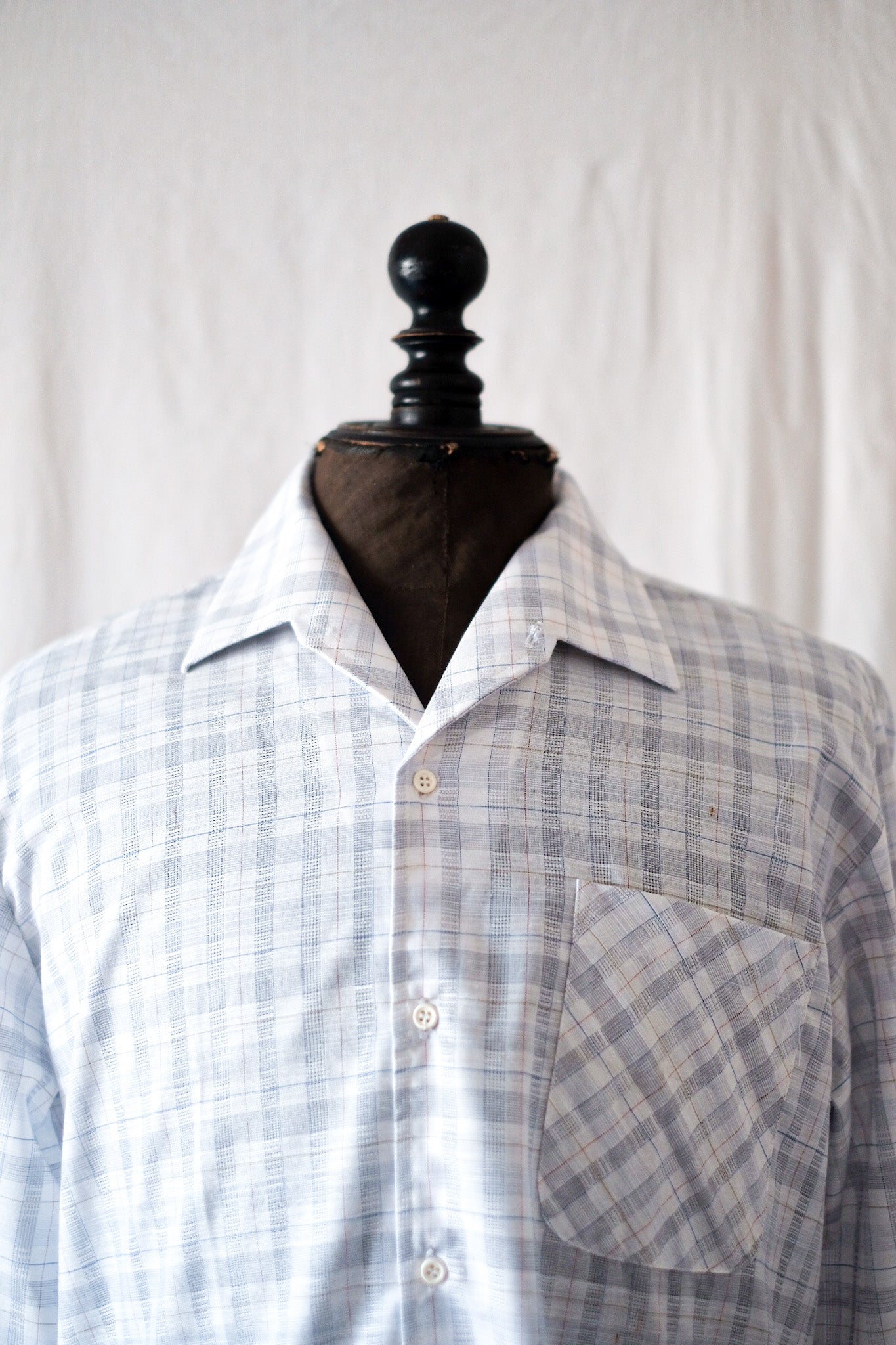 【~70's】French Vintage Long Sleeve Shirt "Dead Stock"