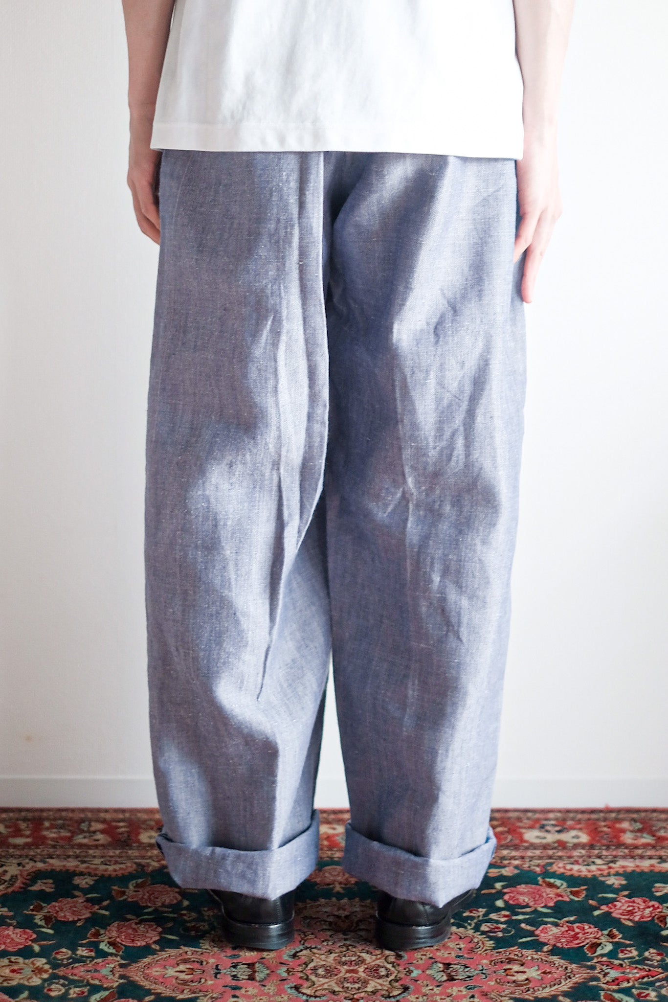 【~50's】French Navy Ramie Linen Sailor Pant "Dead Stock"