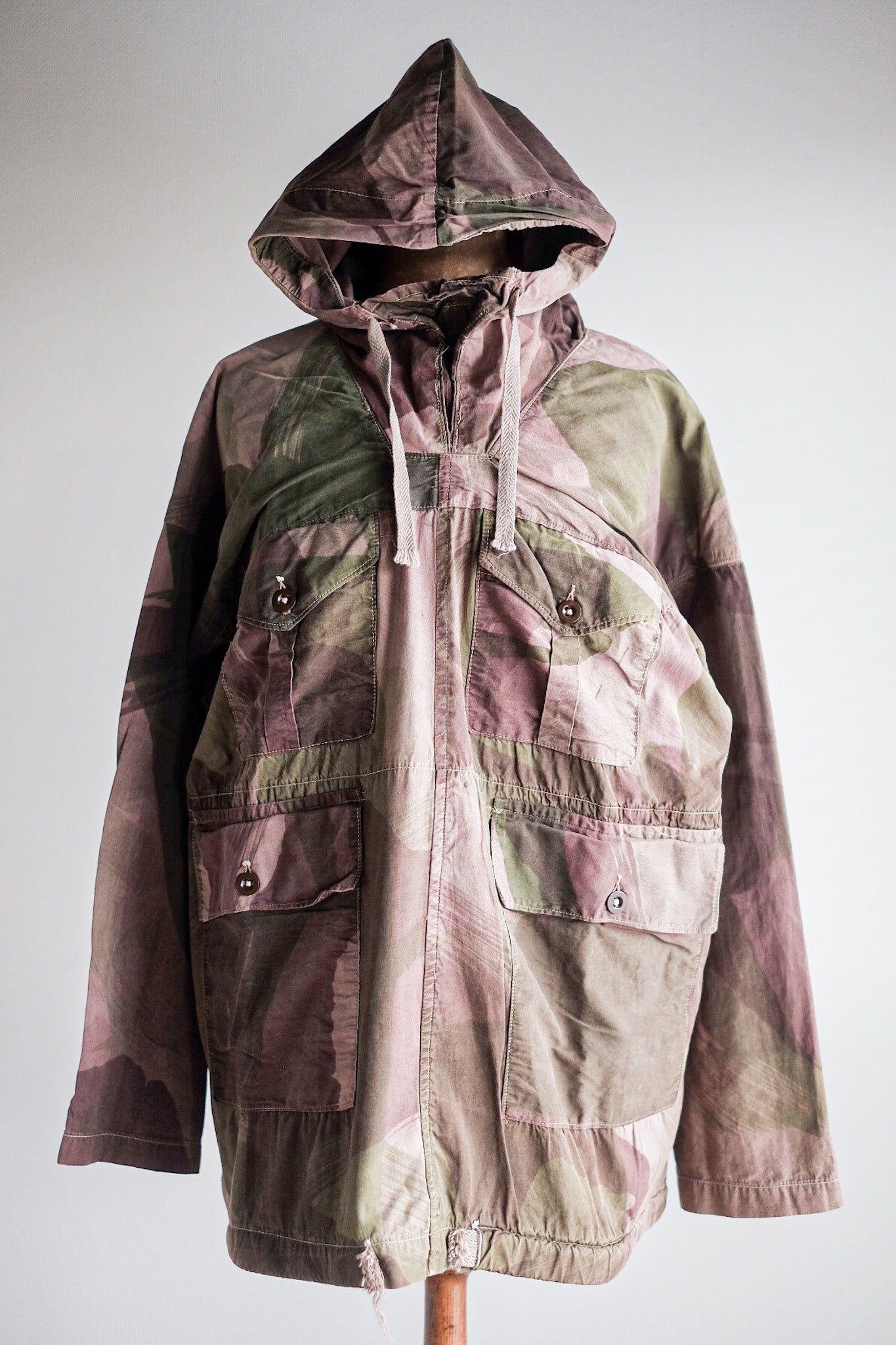 【~40's】British Army SAS Camouflaged Windproof Smock Size.7 "Dead Stock"
