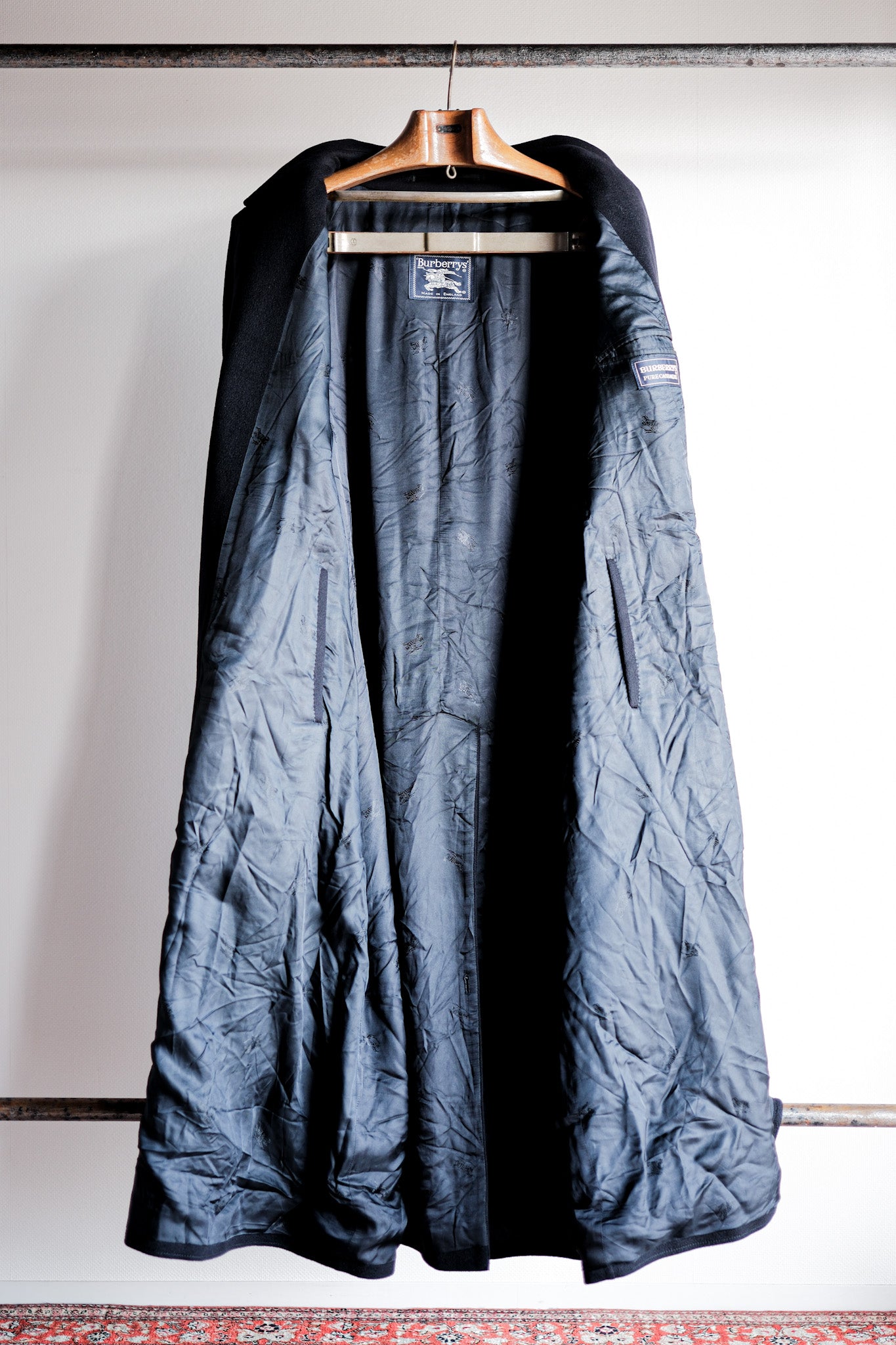 【~90's】Vintage Burberry's Single Raglan Balmacaan Coat Size.60RX "PURE CASHMERE"
