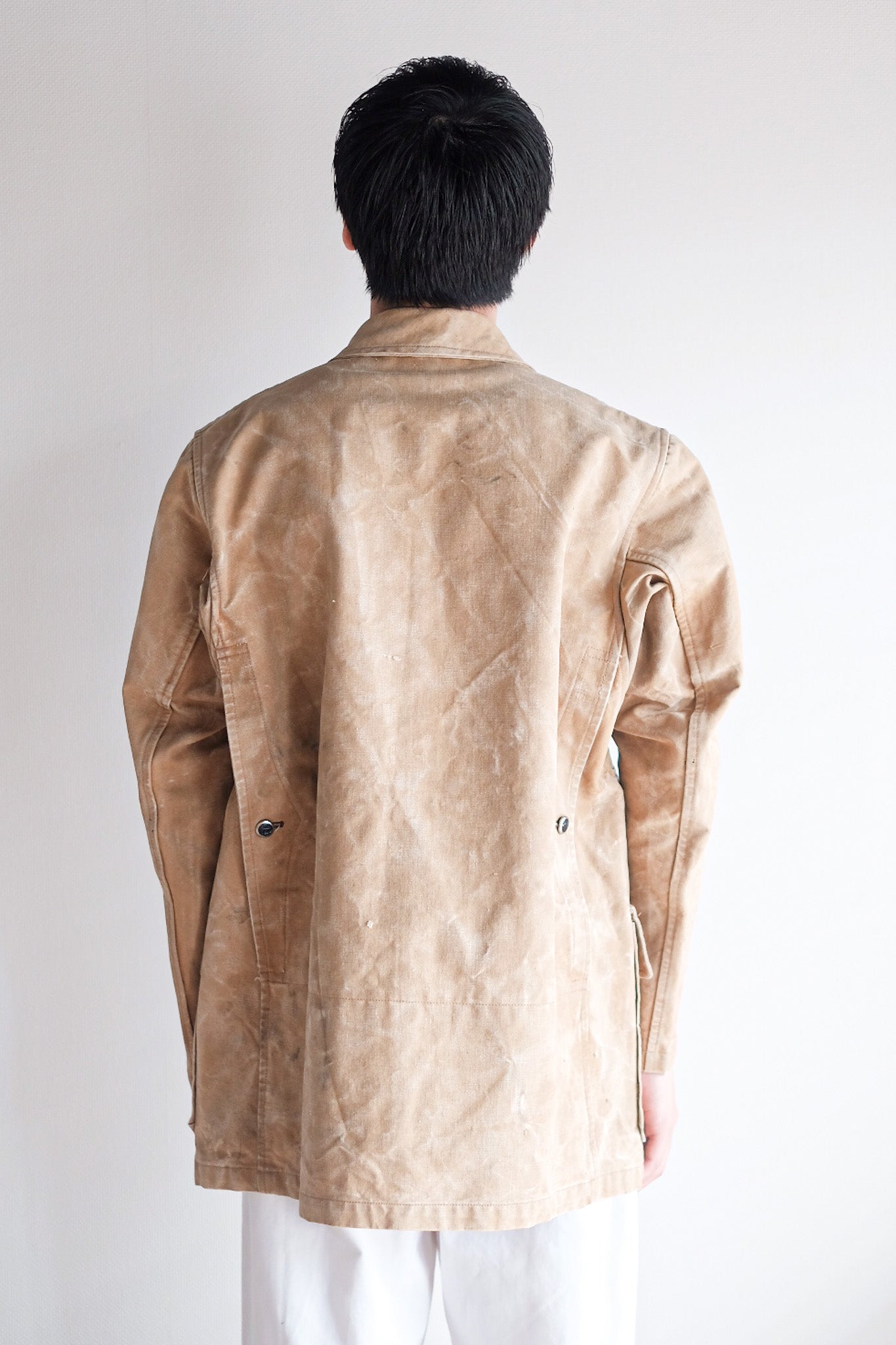 【~40's】French Vintage Cotton Canvas Hunting Jacket