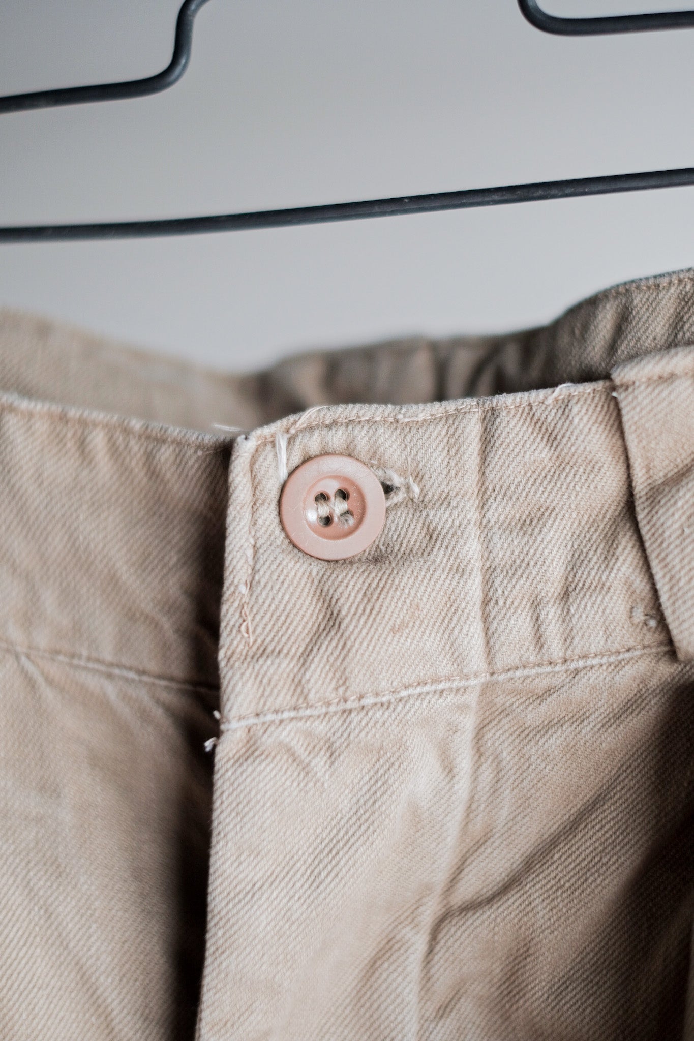 【~50's】French Army M52 Chino Trousers Size.76C "Indochina Model"