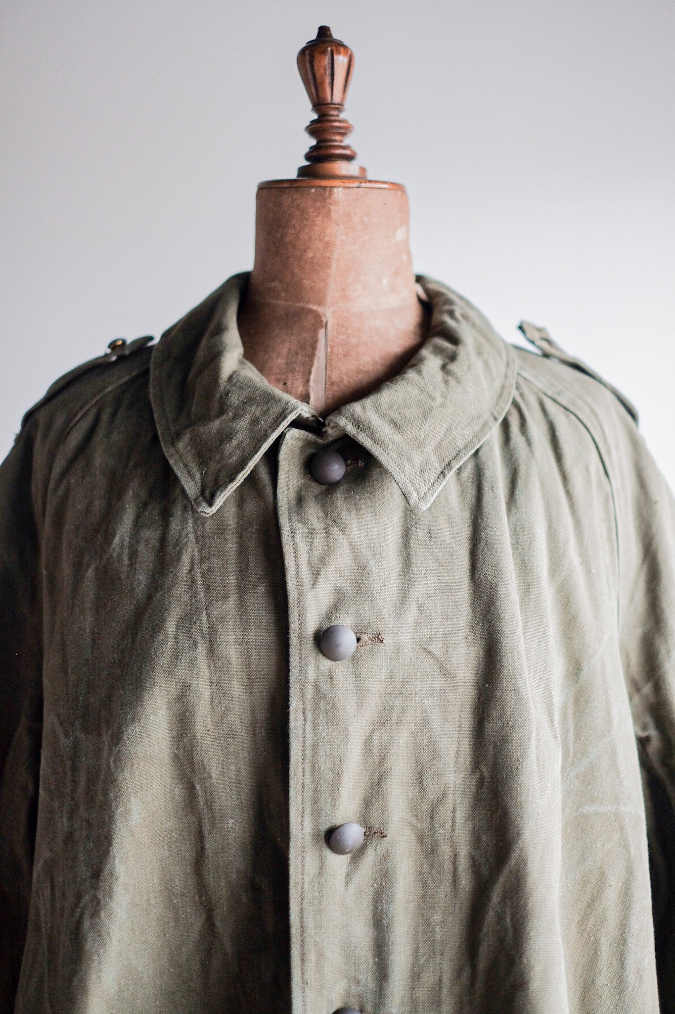 【~50's】French Army M35 Motorcycle Coat Size.2 "Dead Stock"