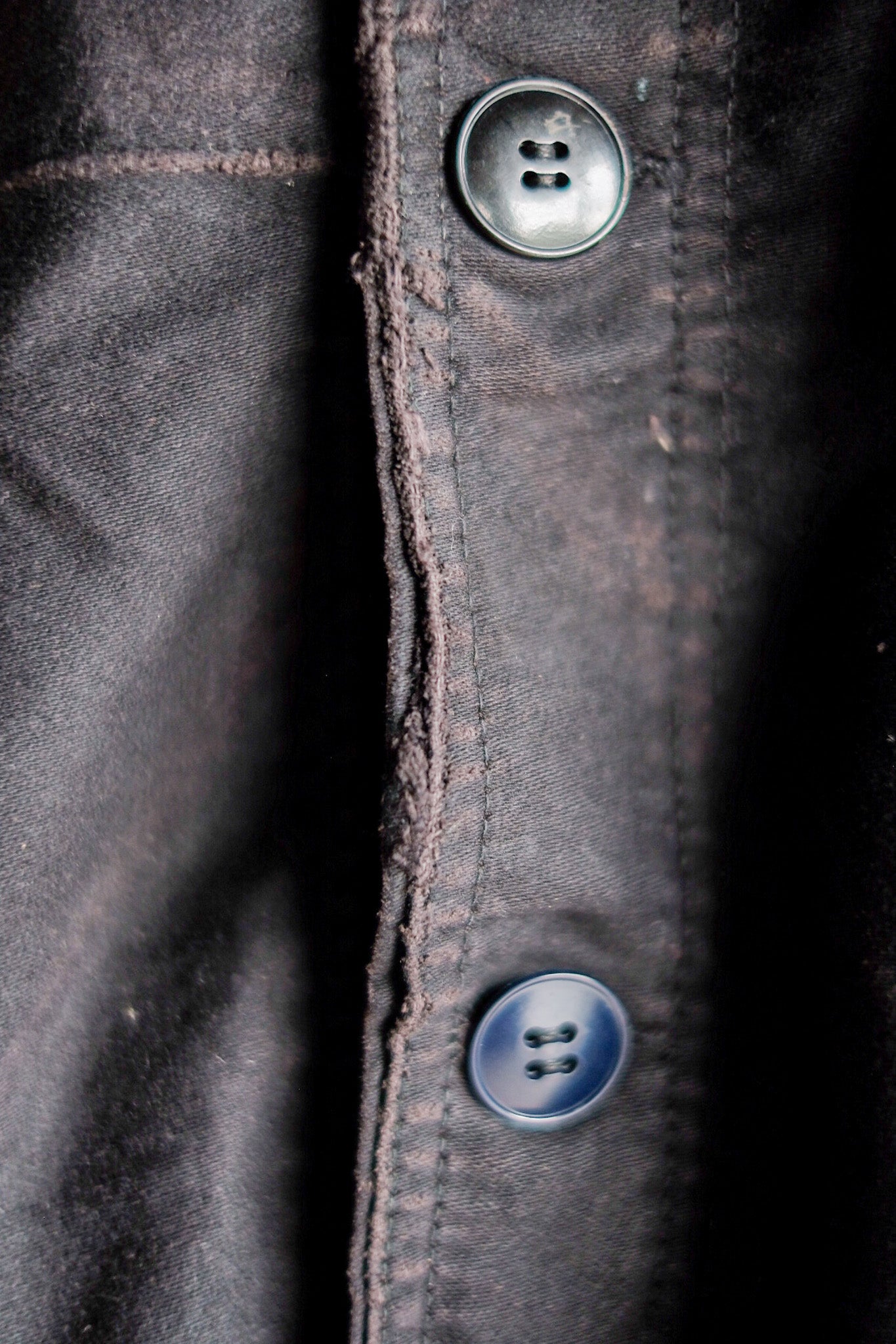 【~60's】French Vintage Black Moleskin Work Jacket