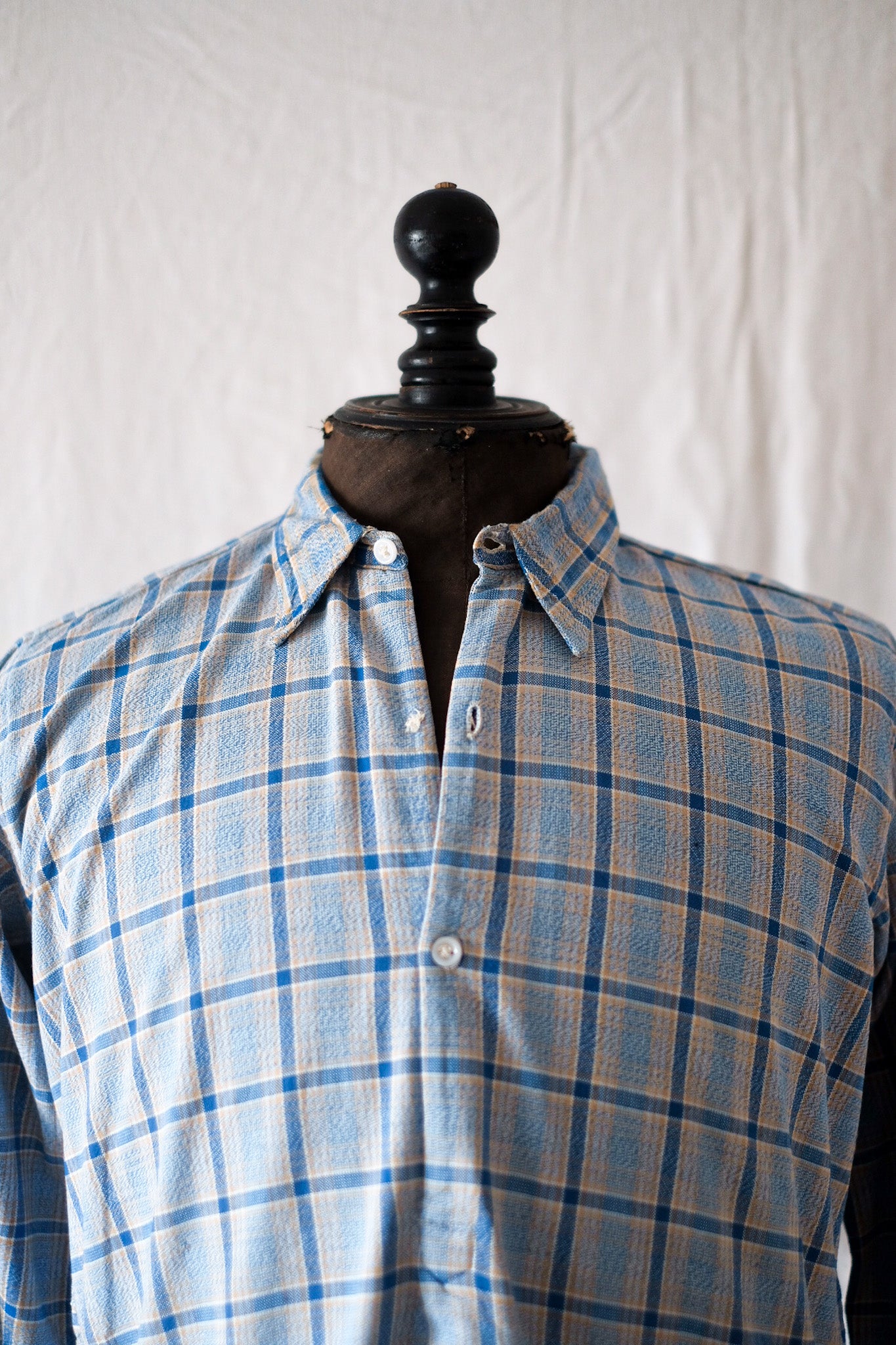 【~40's】French Vintage Grandpa Shirt