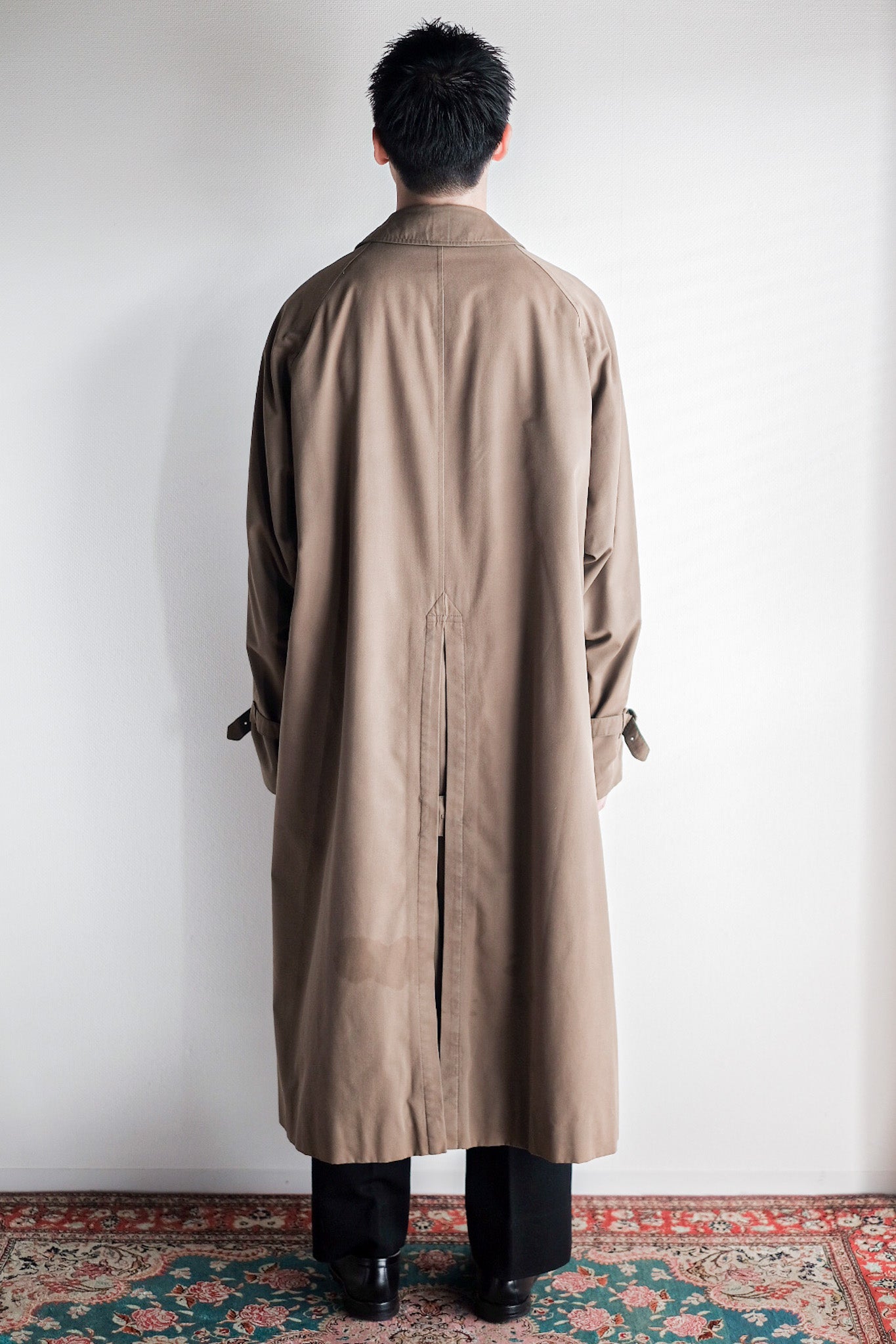 【~70's】Vintage Burberry's Single Raglan Rider Coat With Liner "JENS SORENSEN & CO. 別注"