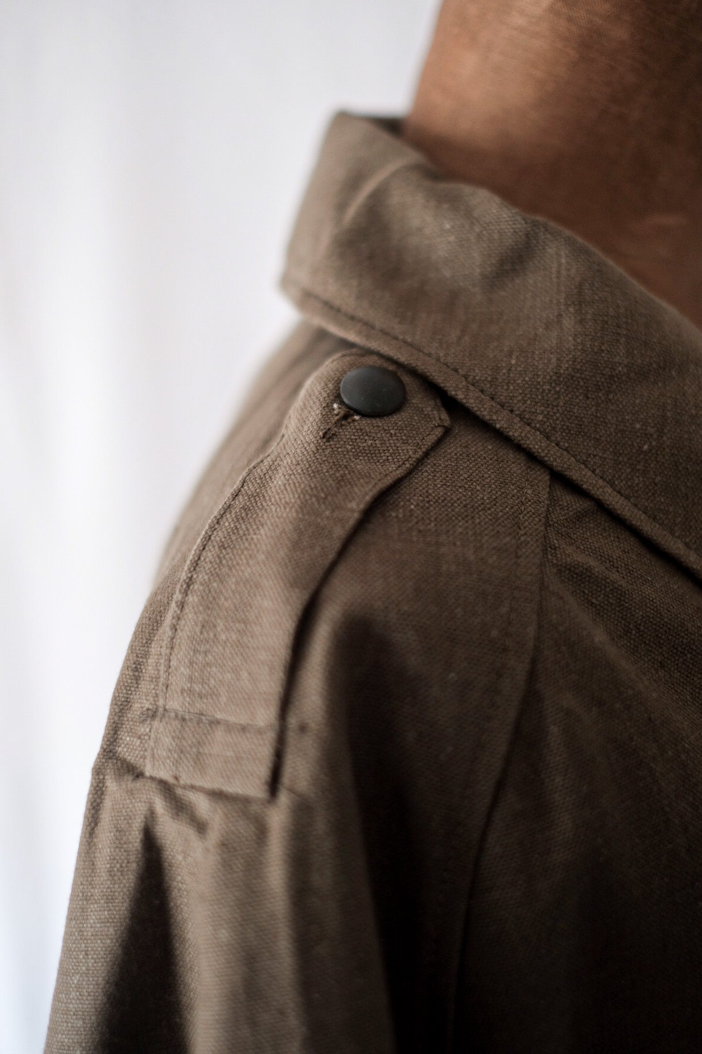 【~50's】French Army M35 Motorcycle Coat Size.2 "Dead Stock"