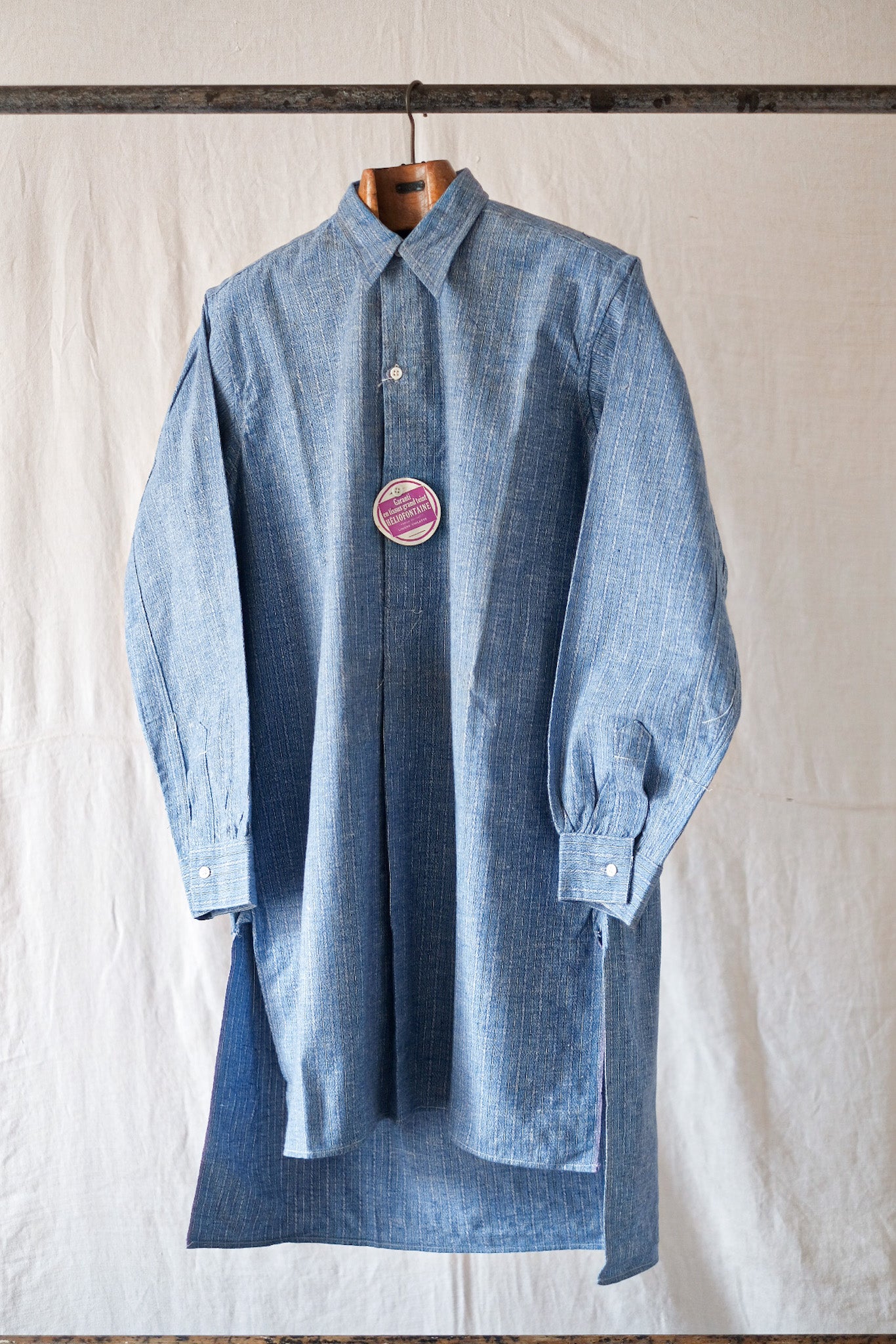【~30's】French Vintage Grandpa Shirt "Dead Stock"