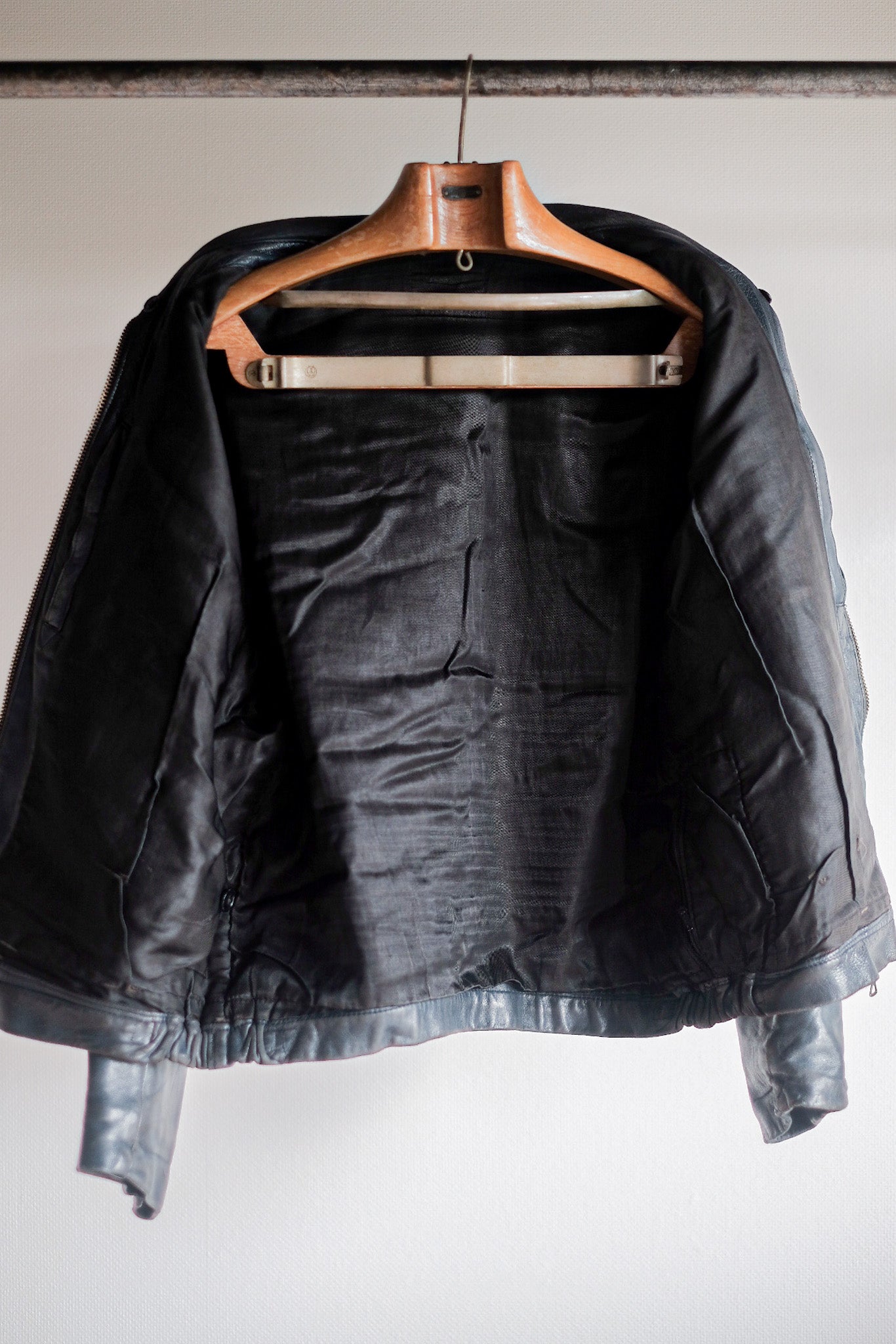 【~80's】French Air Force Pilot Leather Jacket