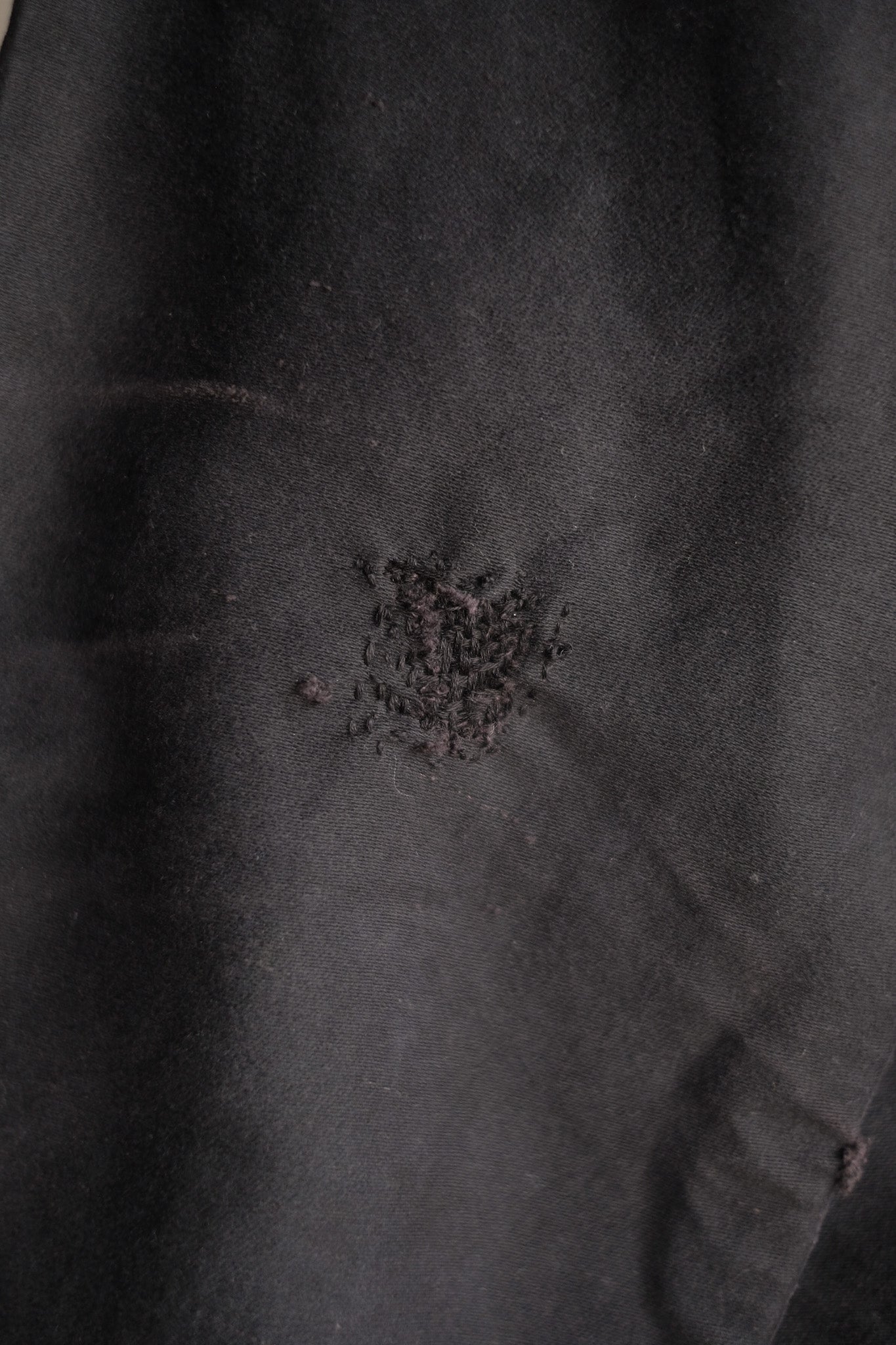 【~60's】French Vintage Black Moleskin Work Jacket