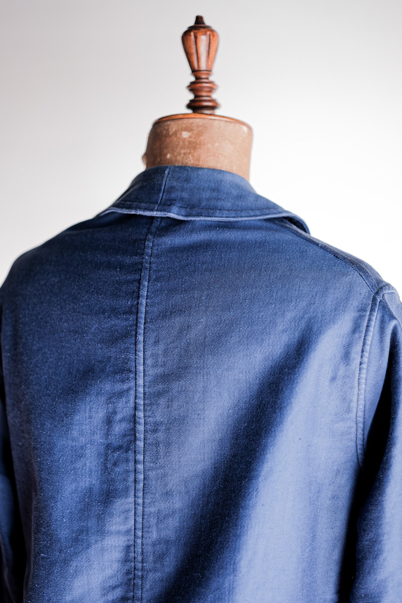 【~40's】French Vintage Blue Moleskin Work Jacket