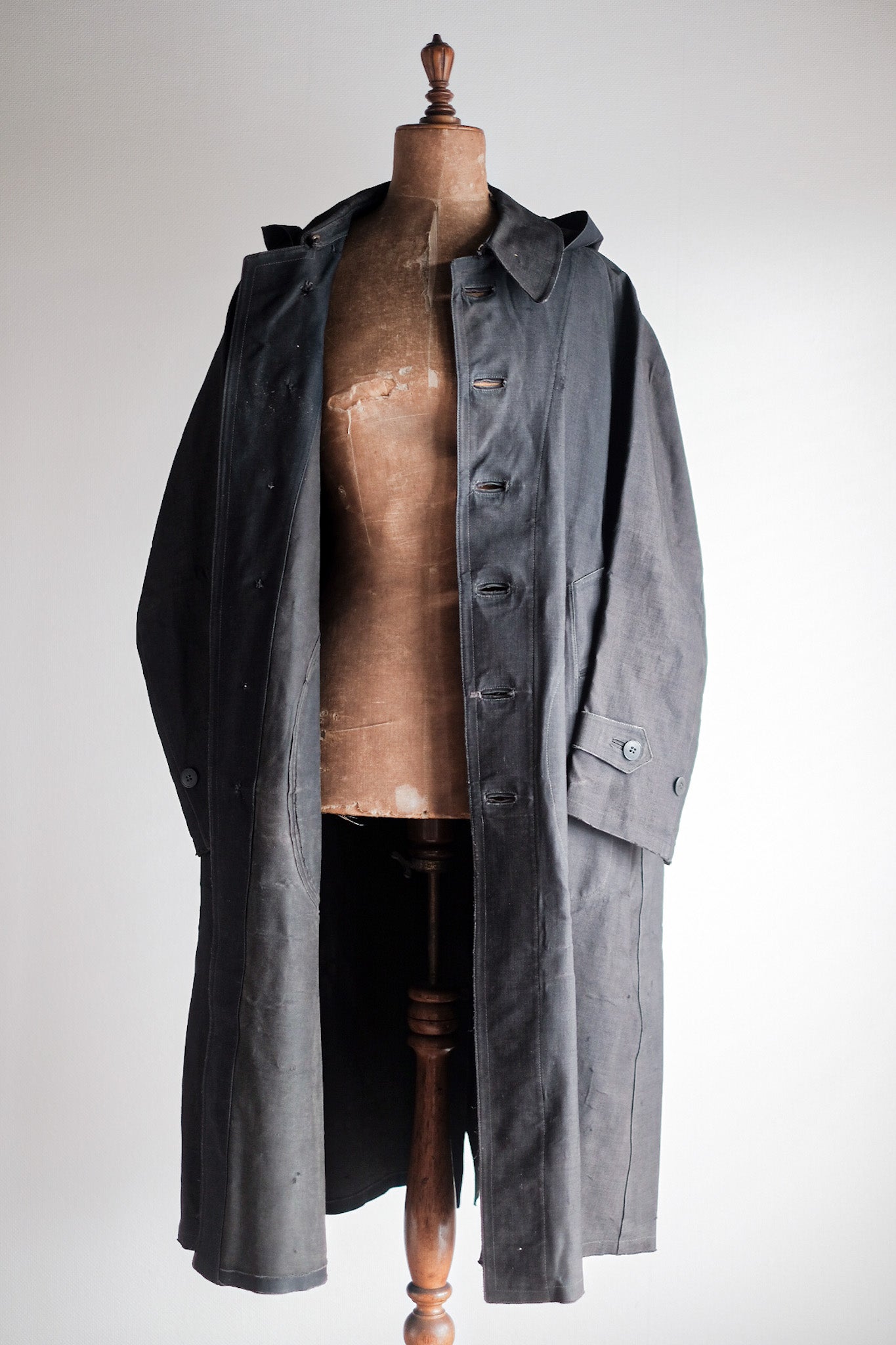 【Early 20th C】French Antique Rubber Raincoat