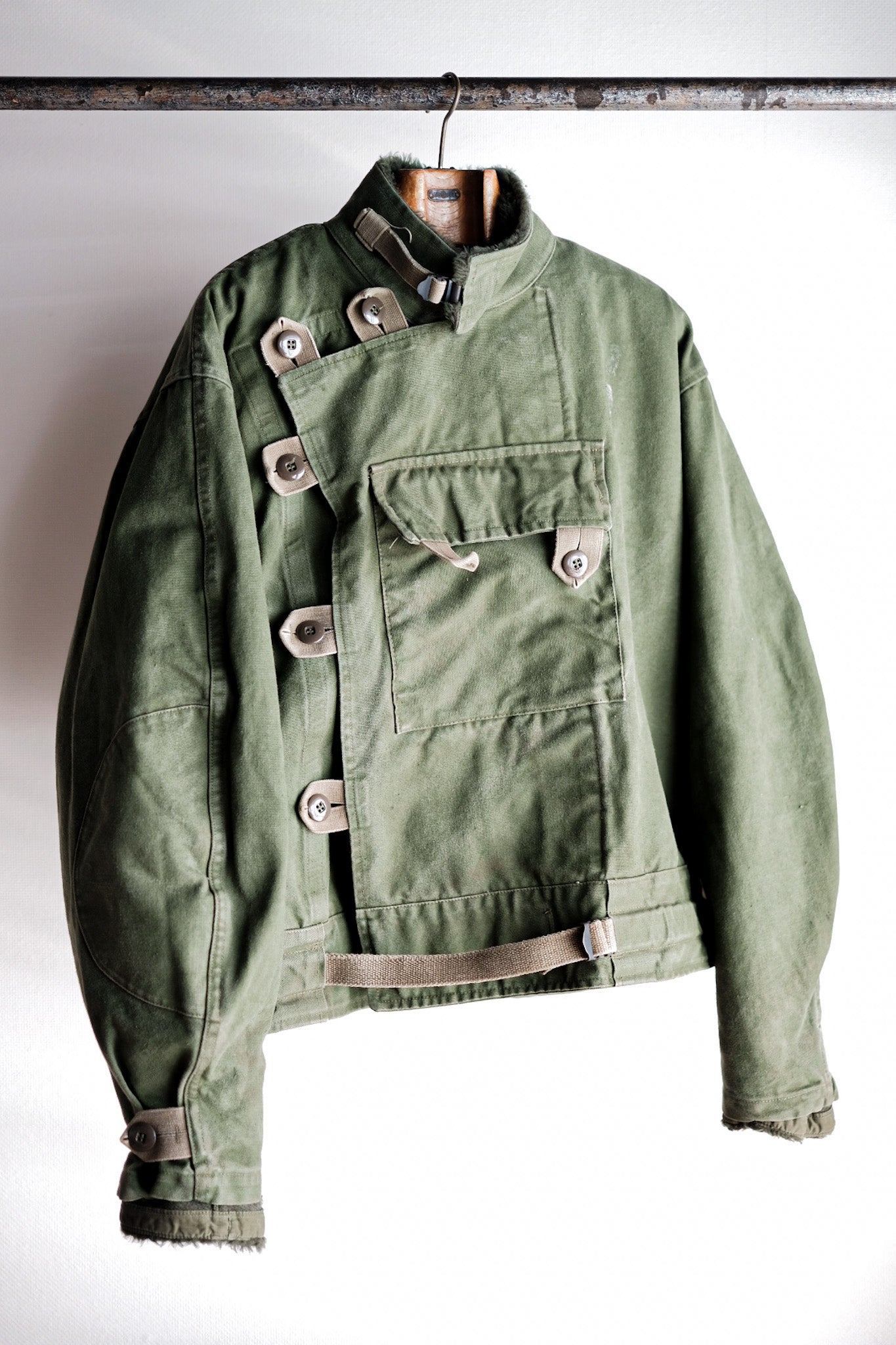 【~60's】Swedish Army Dispatch Rider Motorcycle Jacket With Liner Size.C56
