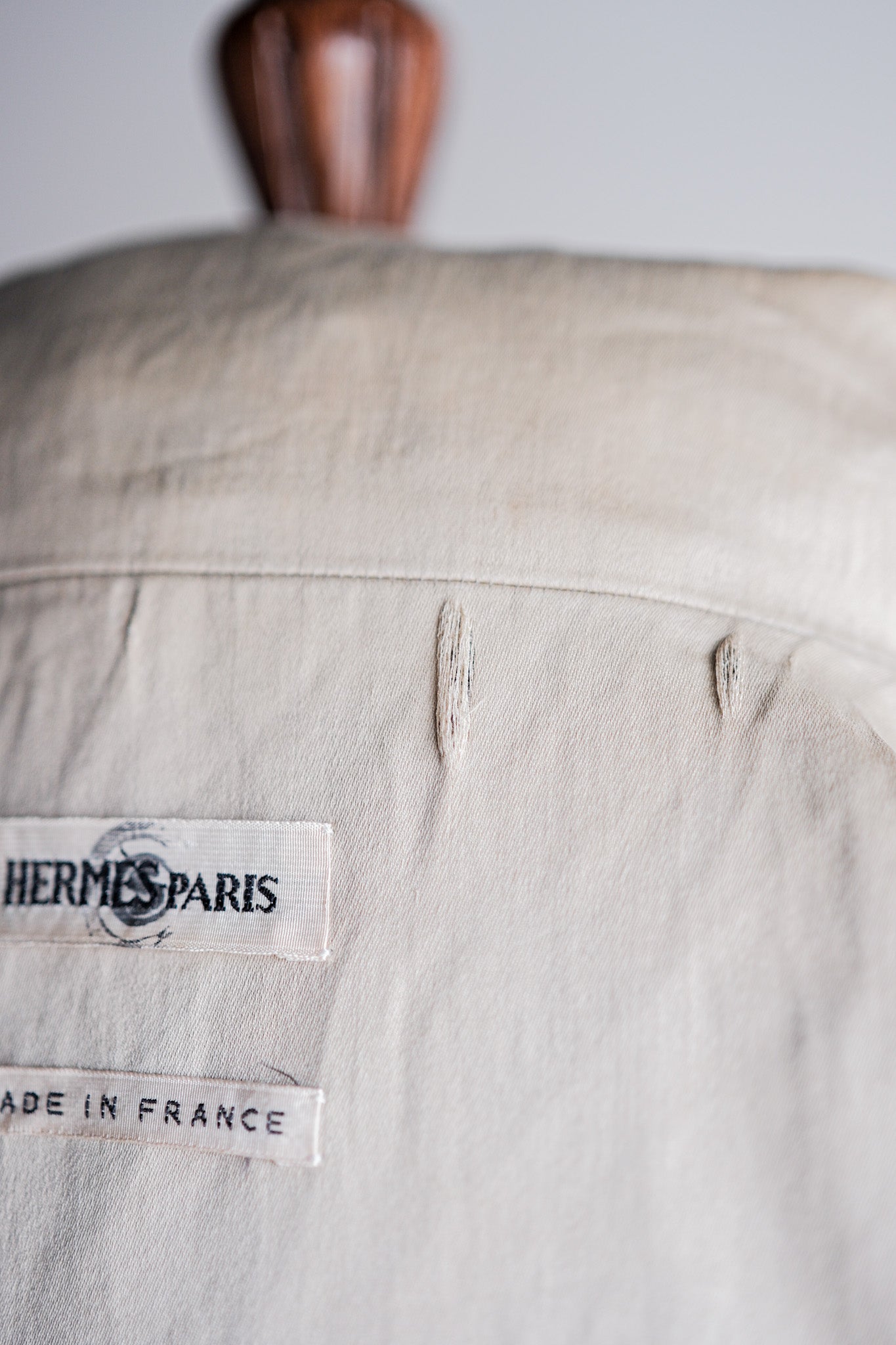 【~00's】Old Hermès Paris Linen Jacket by Martin Margiela Size.42