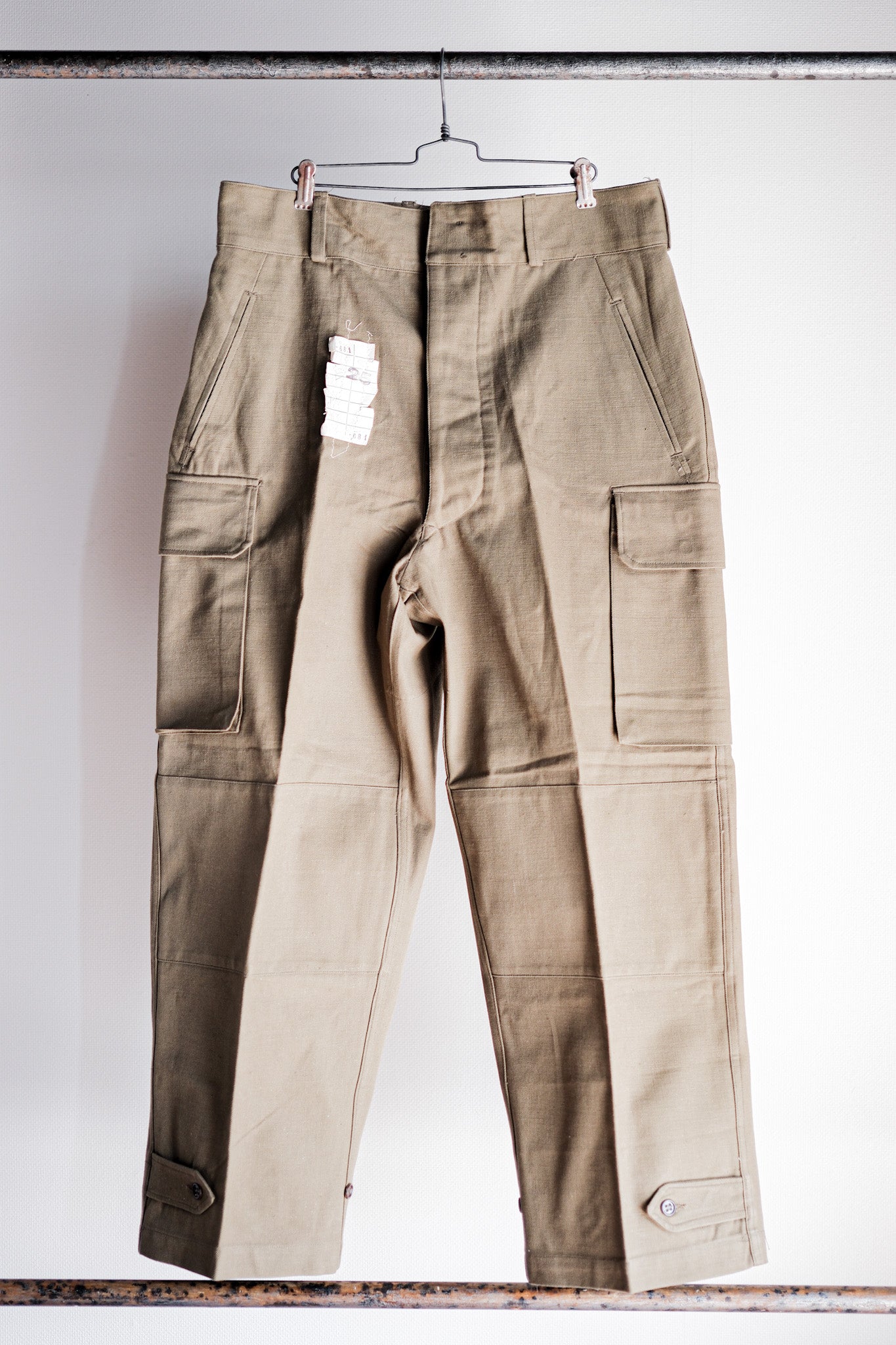 50's] French Army M47 Field Trousers Size.25 Dead Stock