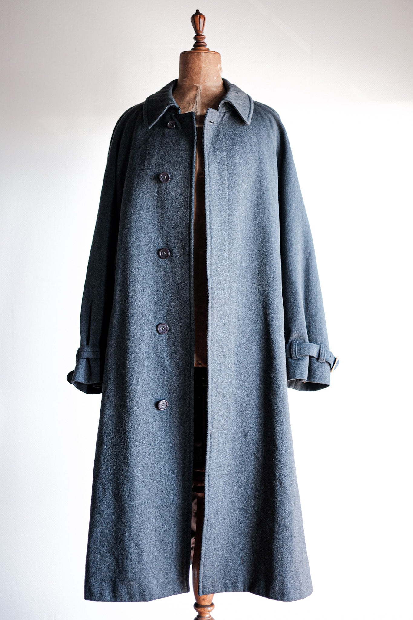 【~70's】Vintage Aquascutum Single Raglan Wool Rider Coat