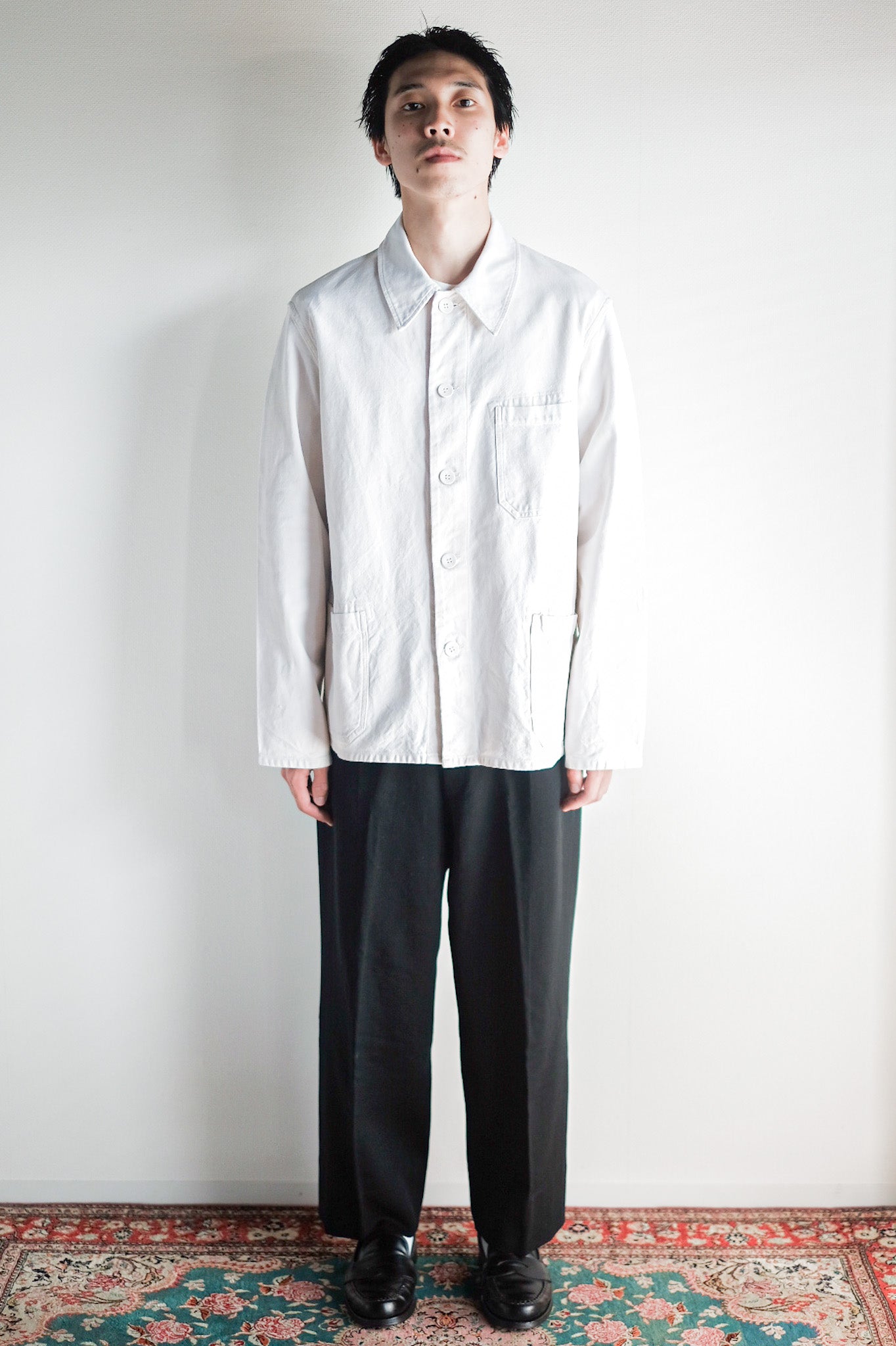 【~30's】German Vintage Linen Work Jacket