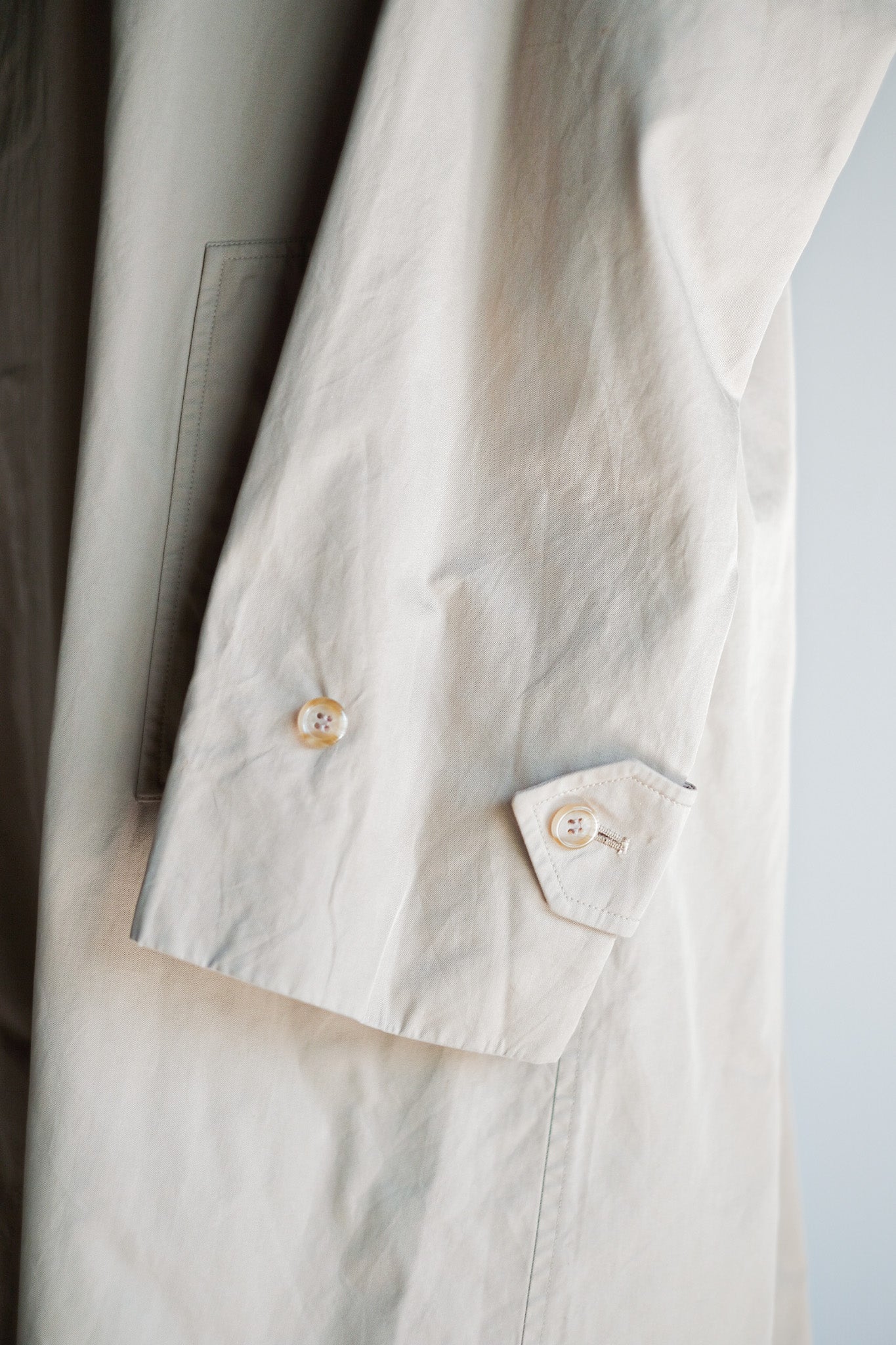 【~70's】Vintage Burberry Single Raglan Balmacaan Coat C100