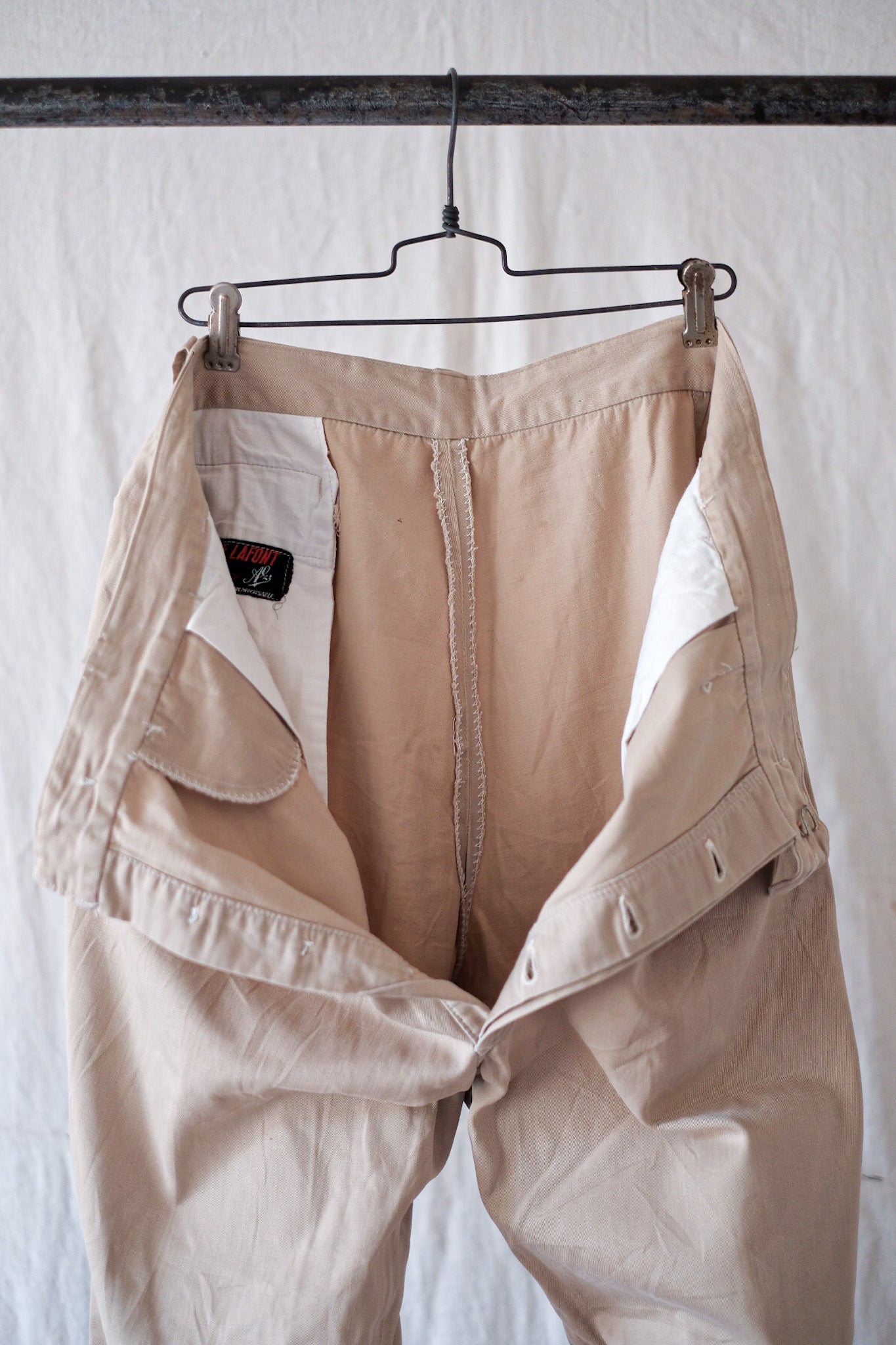 【~50's】French Vintage Chino Work Pants "Adolphe Lafont"