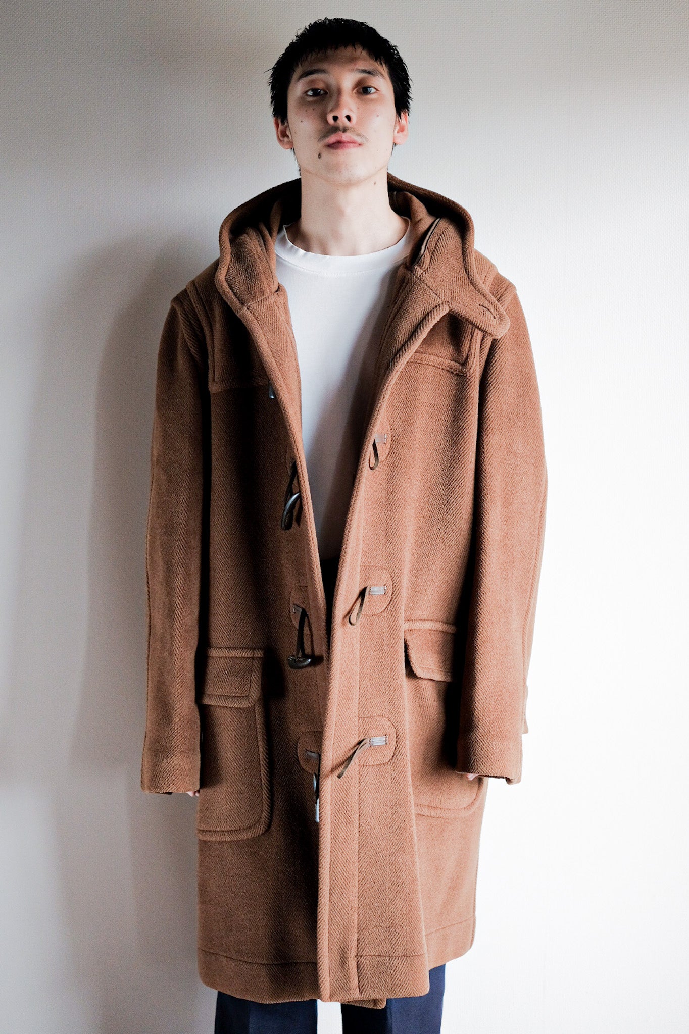 【~90's】Old INVERTERE Wool Duffle Coat "Moorbrook"