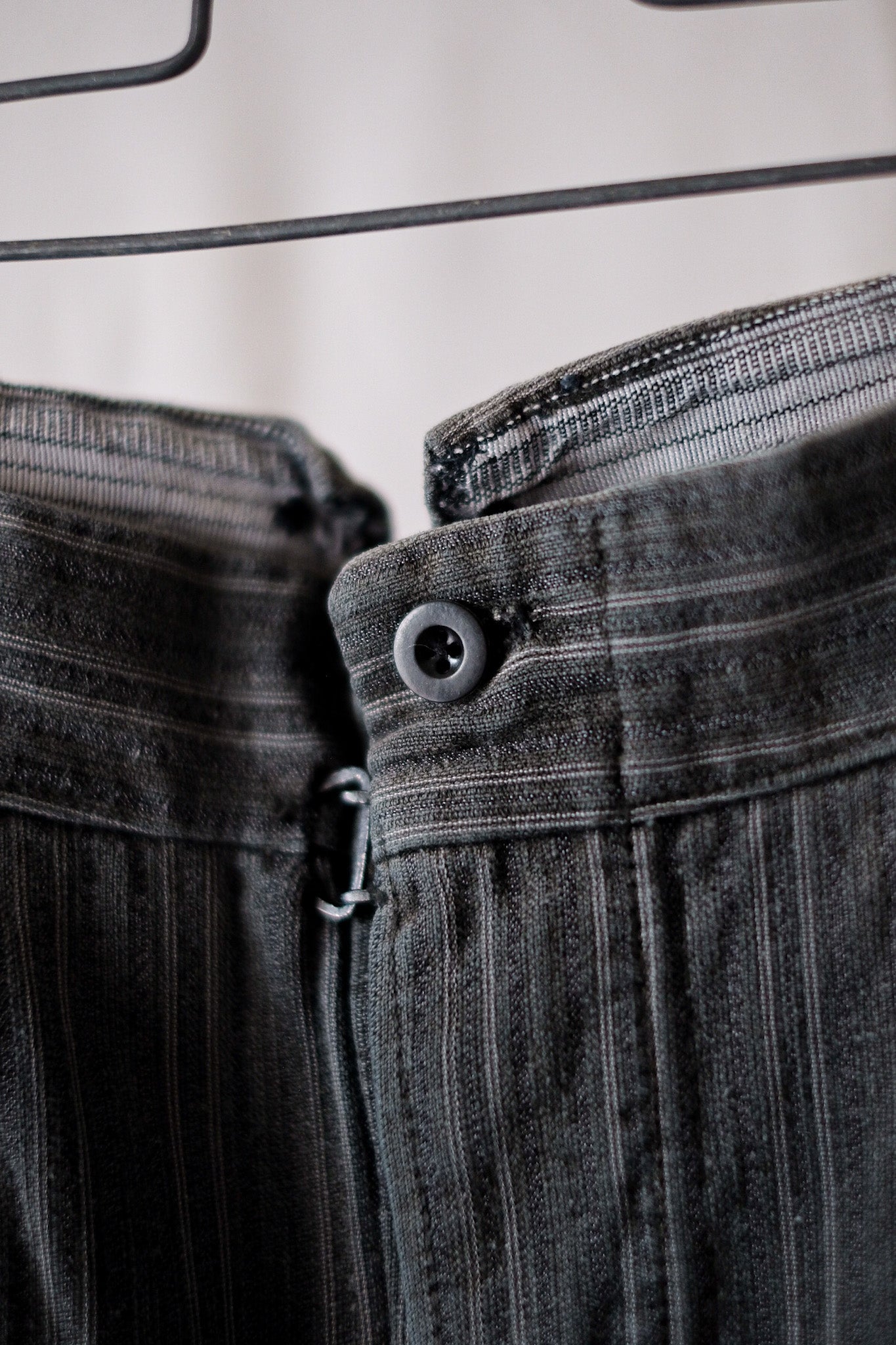 【~40's】French Vintage Cotton Striped Work Shorts