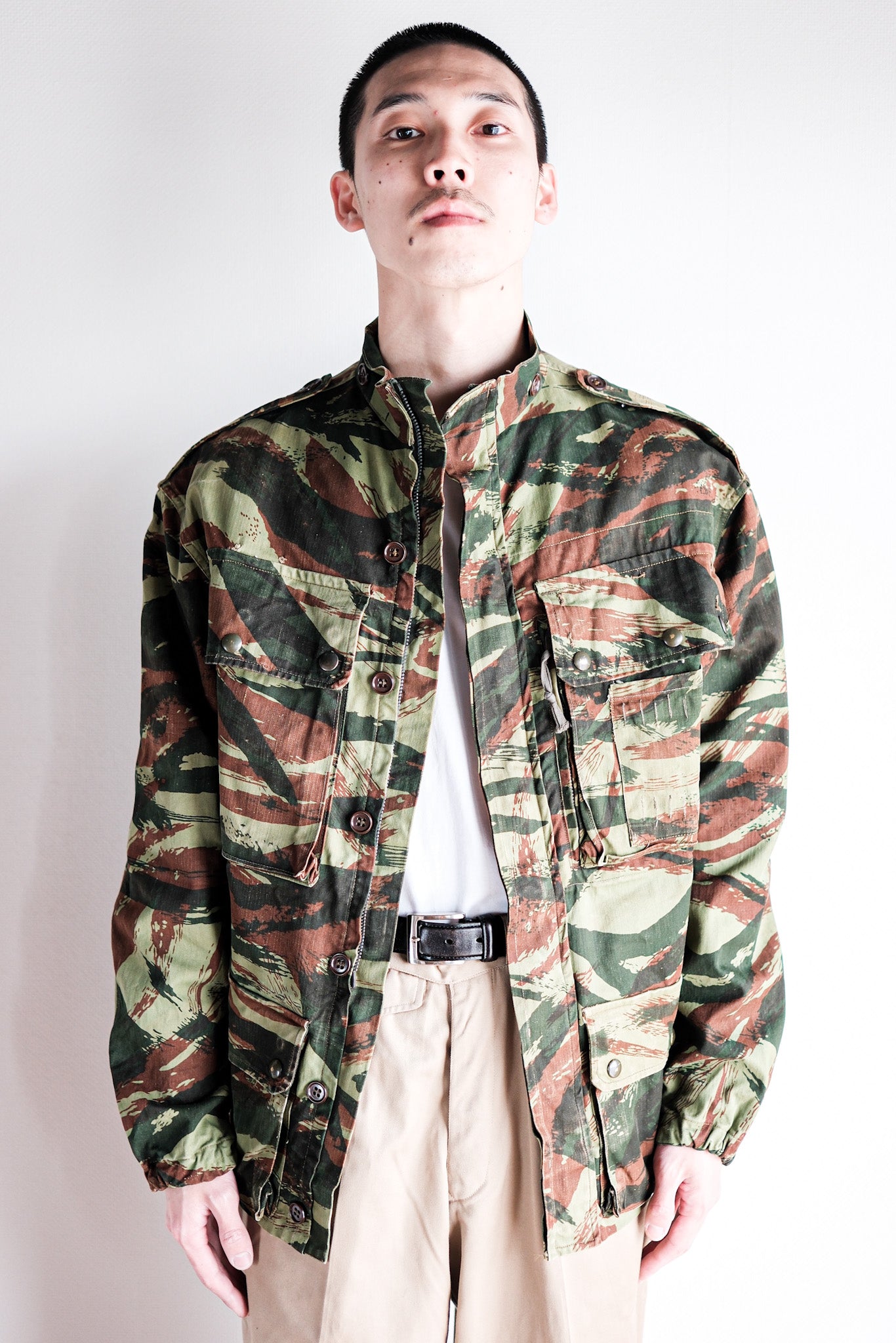 【~60's】French Army TAP47/56 Lizard Camo Paratrooper Jacket
