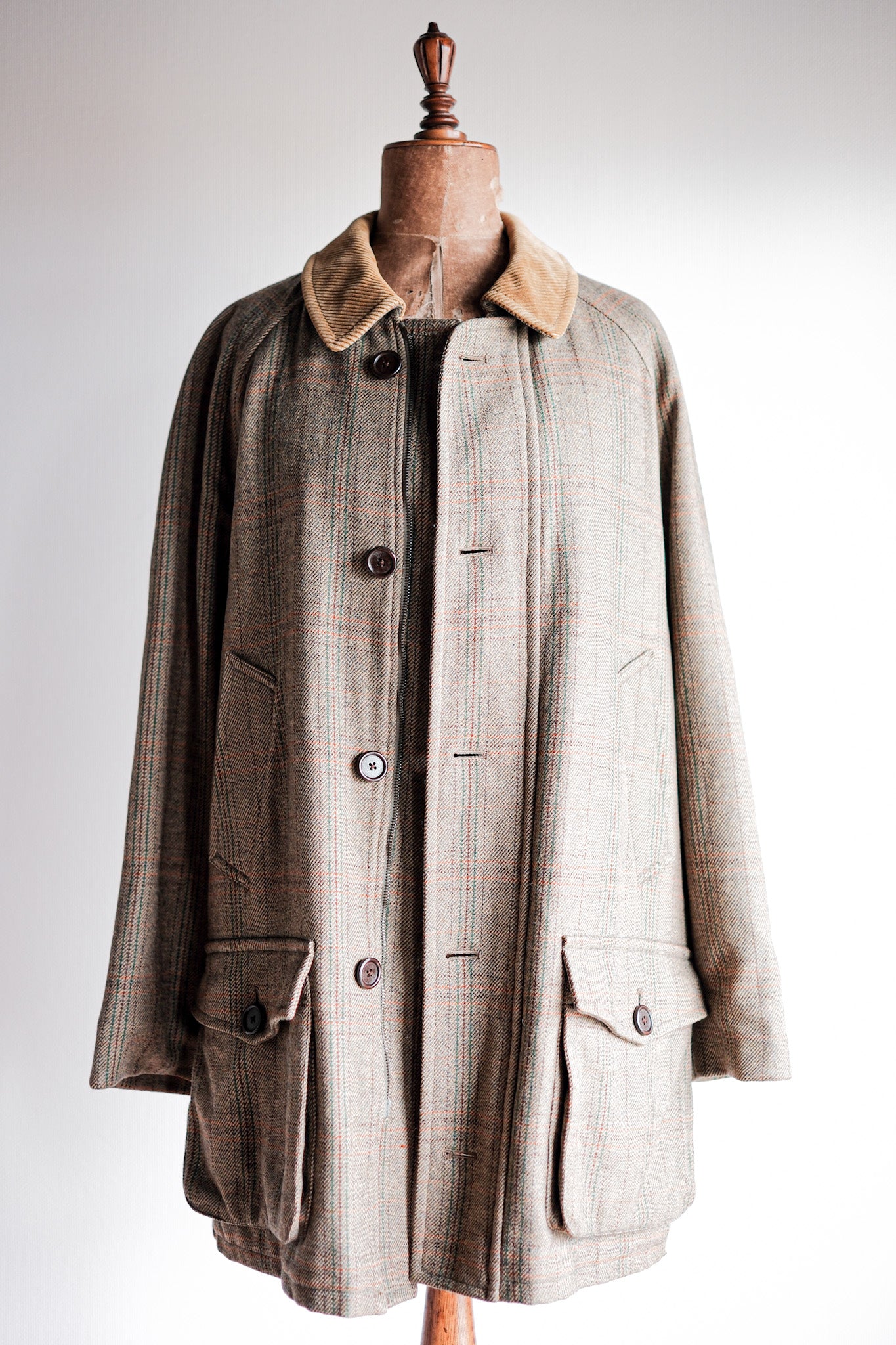 【~90's】Old INVERTERE Corduroy Collar Wool Jacket
