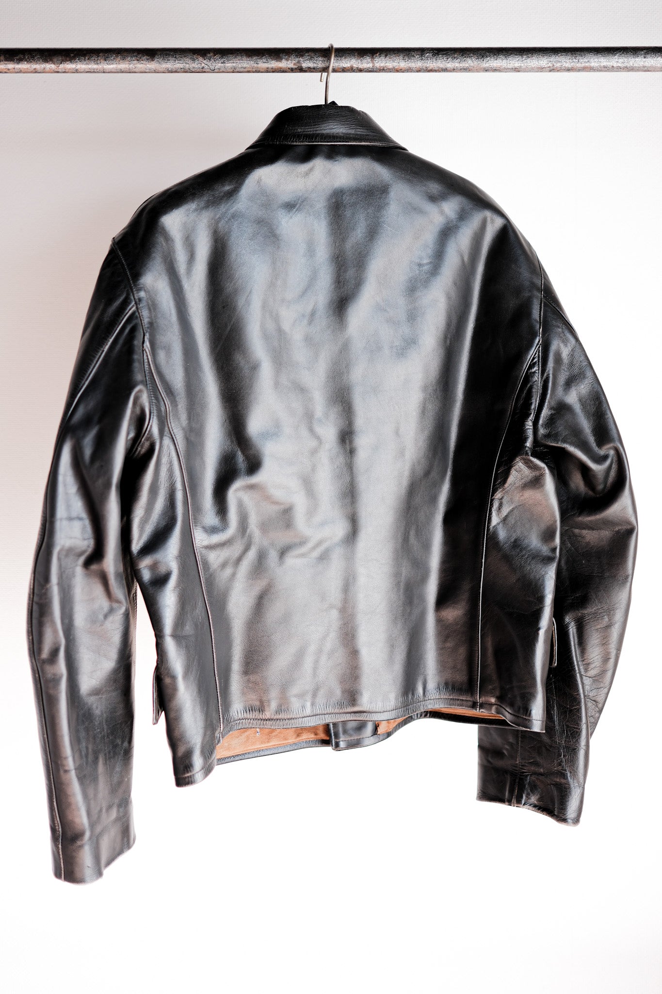 【~40's】French Vintage Horse Hide Leather Jacket