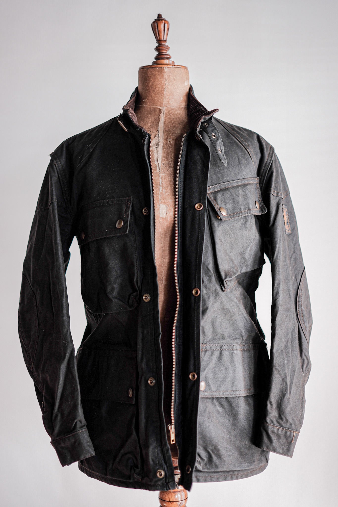 【~60's】Vintage Belstaff Waxed Jacket & Trousers Set Up Size.38 "TRIALMASTER"