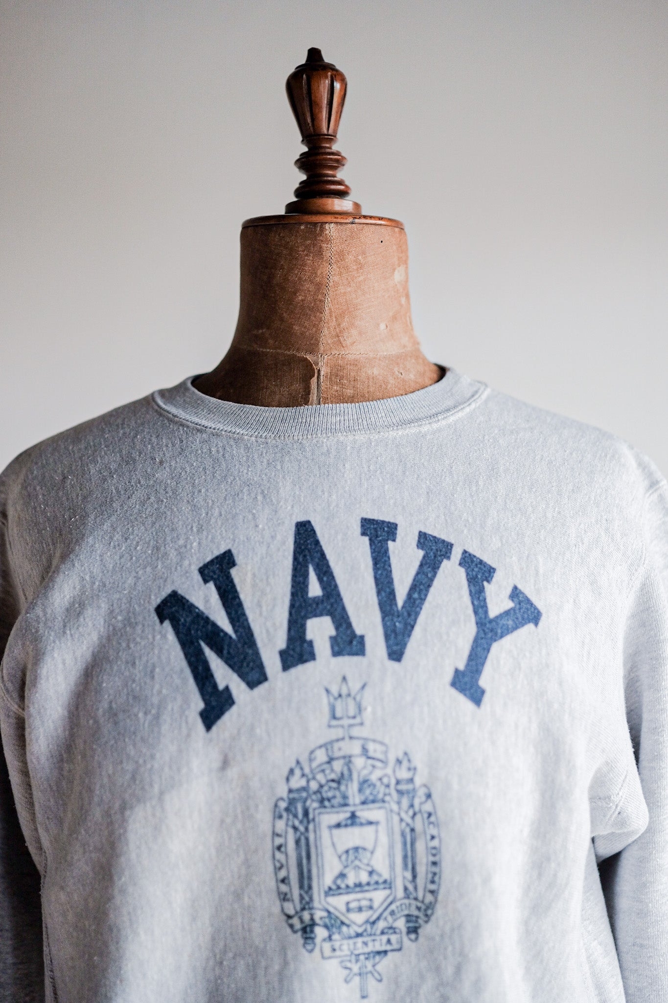 【~80's】Vintage Champion Reverse Weave Sweatshirt "USNA"