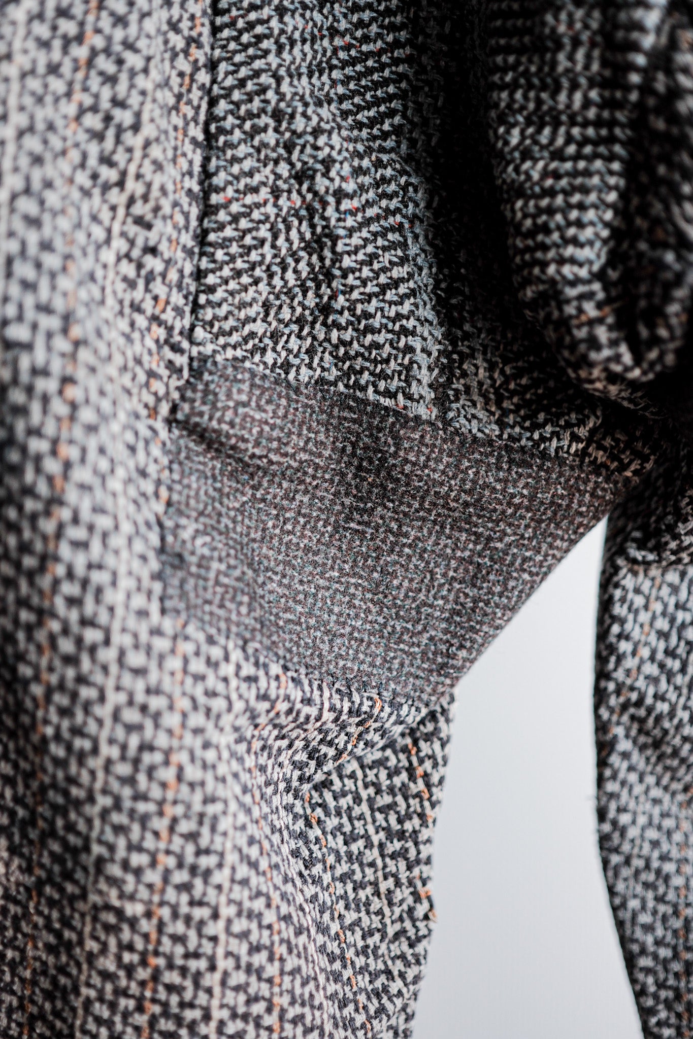 【~20's】French Vintage Homemade Wool Work Pants "Patchwork"